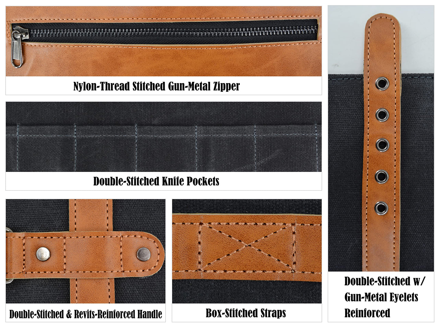 14-Pockets Knife roll, Leather knife roll, Knife roll canvas, Knife bag holders, Knife roll bag, Chef bag, Chef knife bag, Chef knife roll, Chef knife roll bag, Pocket knife roll, Knife bags for chefs