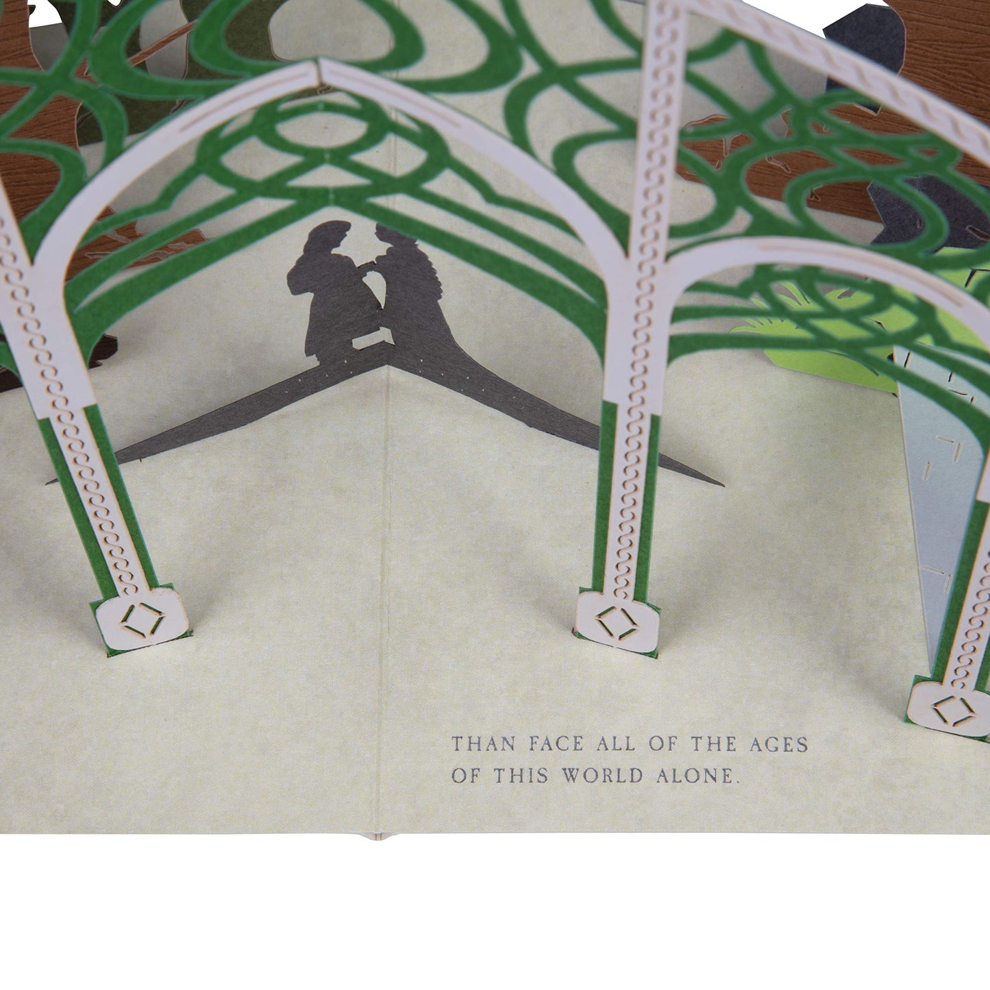 Lord of the Rings Pop-Up Greeting Card - I Would Rather Share One Lifetime With You, Than Face All The Ages Of This World Alone - Love, Romance - LOTR Pop Up Card Gift - 5 x 7