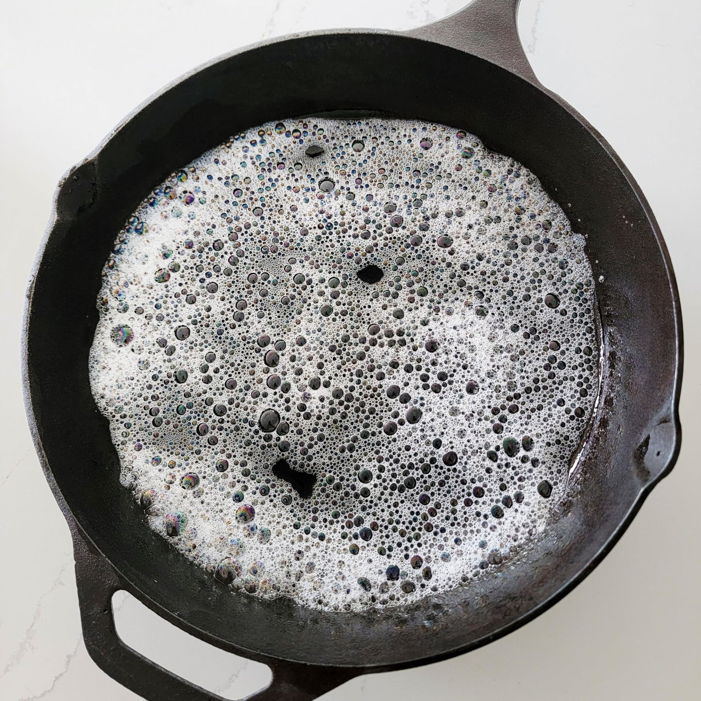 Caron & Doucet -Ultimate Cast Iron Care Set Seasoning Oil,Cleaning Soap & Restoring Scrub | 100% Plant-Based & Best for Cleaning,Washing,Restoring & Seasoning Cast Iron Skillets,Pans,Grills and More!