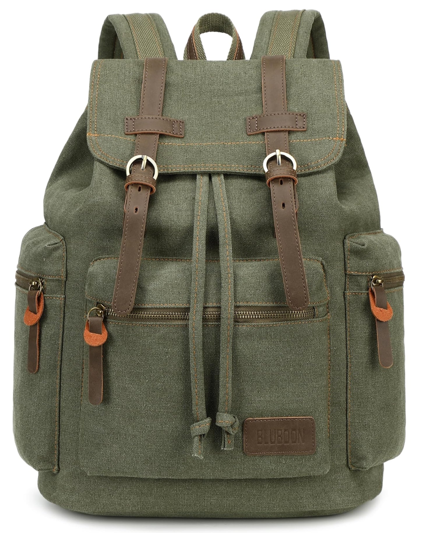 Vintage Canvas Backpacks Mens Rucksacks Casual Canvas Bags (Green)