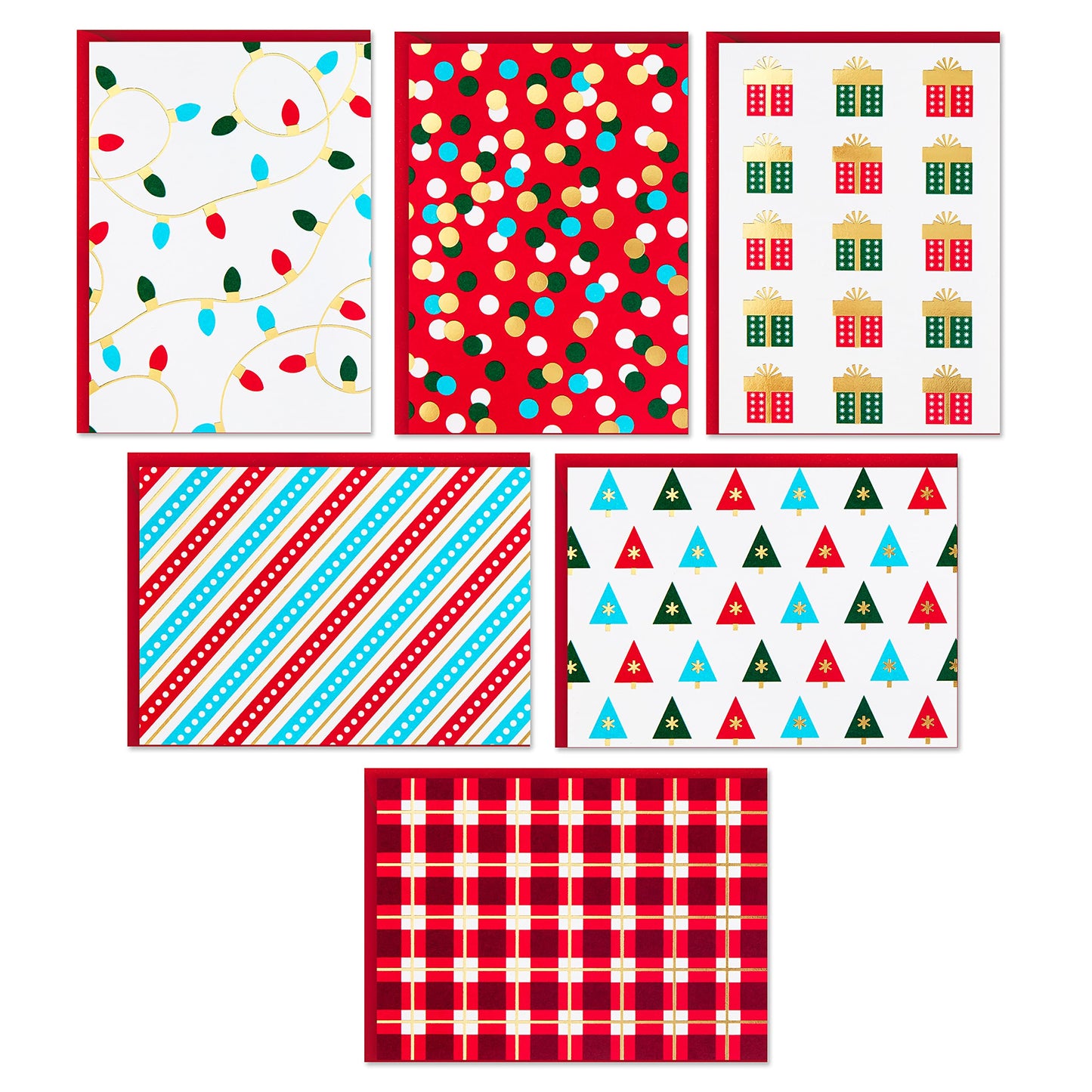 Hallmark Blank Cards, Boxed Christmas Cards Assortment (Christmas Lights & Presents, 24 Cards and Envelopes)