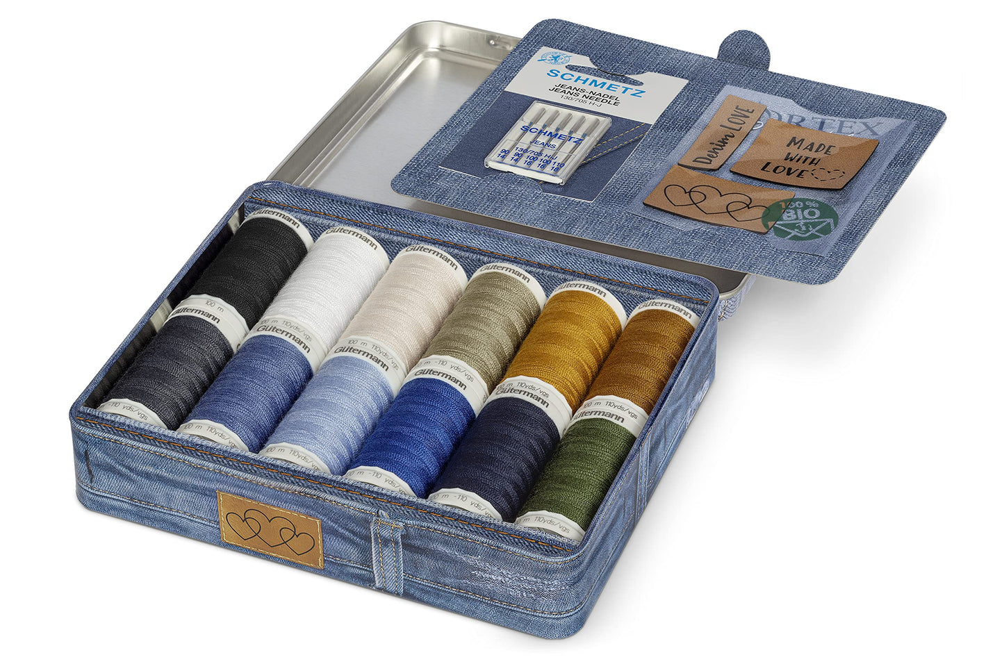 GÜTERMANN Denim Love Nostalgia Box Denim Thread 100m 12 Shades