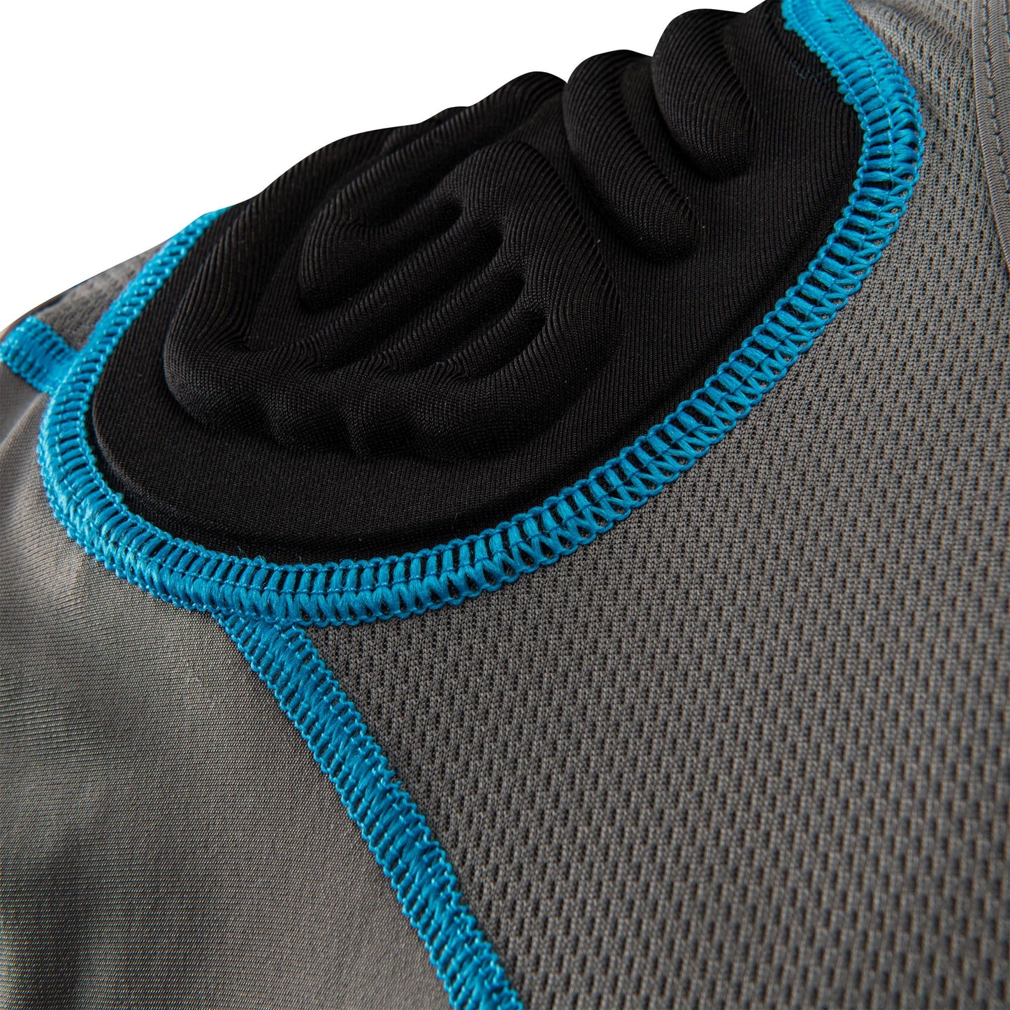 CHAMPRO Bull Rush Football Compression Shirt w Cushion System Charcoal, Black Inset, Small