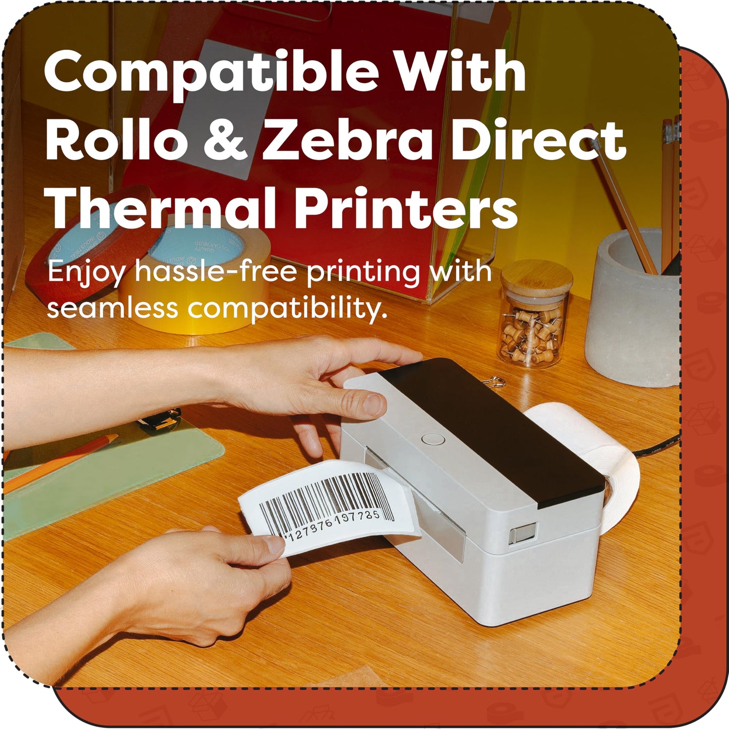 Aegis Adhesives - 3" X 1.5" Direct Thermal Labels (10 Rolls, 900 Labels/Roll) for Shipping and Postage - Perforated, Compatible with Rollo, Zebra, and Other Desktop Label Printers
