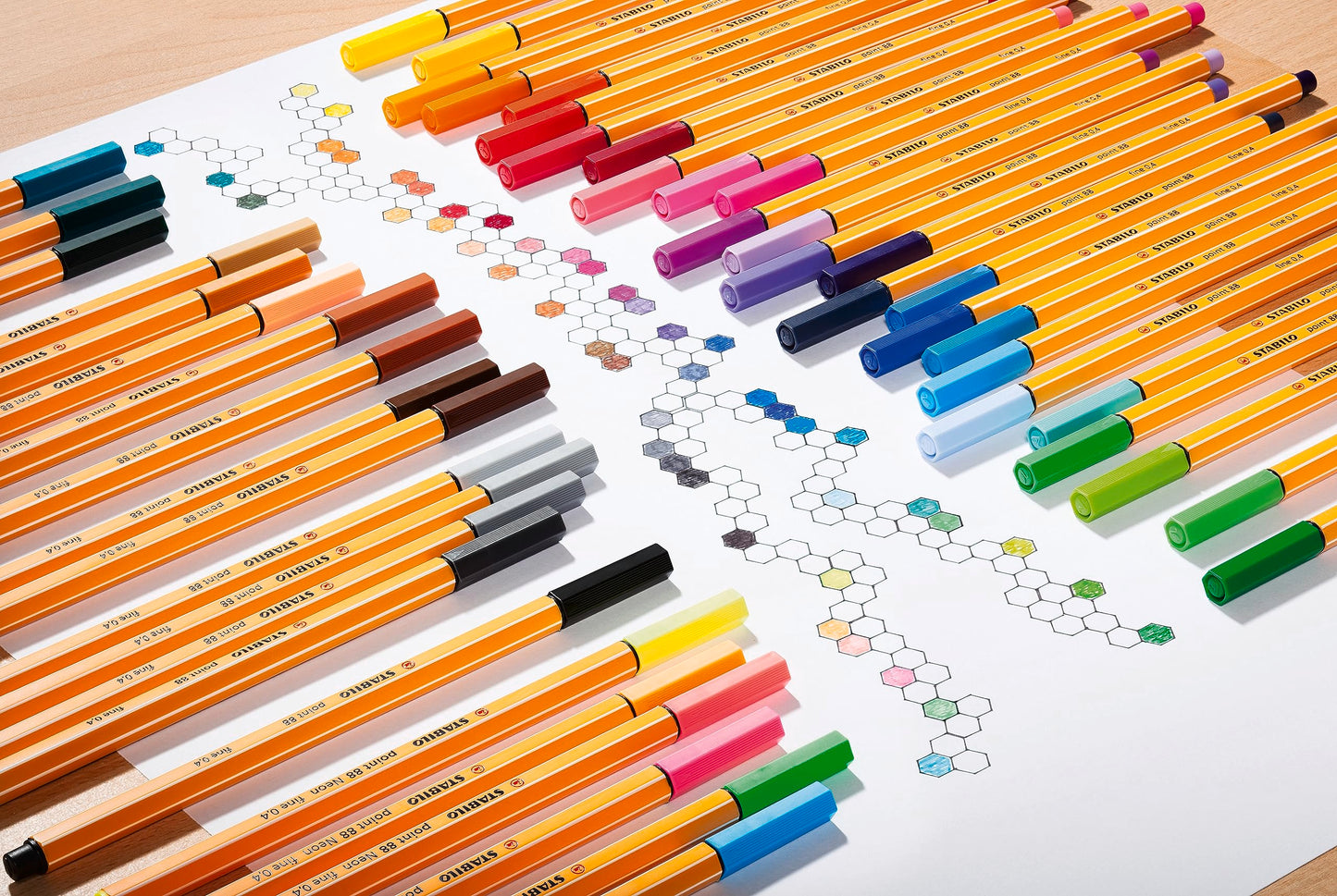 STABILO Fineliner - Point 88 - Wallet of 40 - Assorted Colors