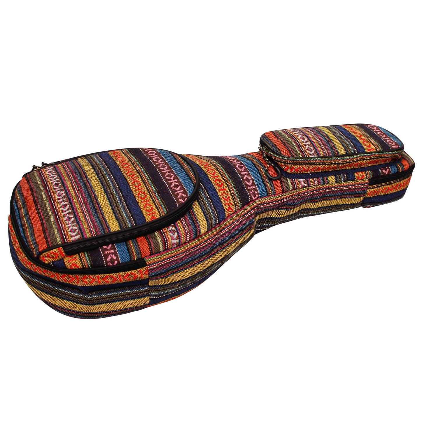 MUSIC FIRST Original Design 15mm Thick Padded Country Style A & F Style Mandolin Gig Bag (Soft Case) Fits Most A Mandolins