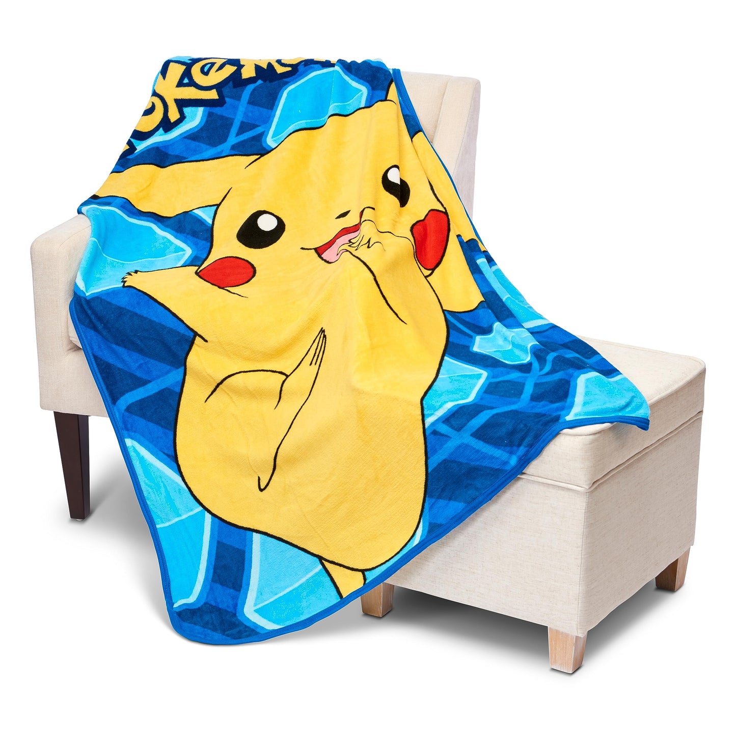 Northwest Pokémon, Glitch Pikachu Micro Raschel Throw Blanket, 46" by 60", Glitch Pikachu