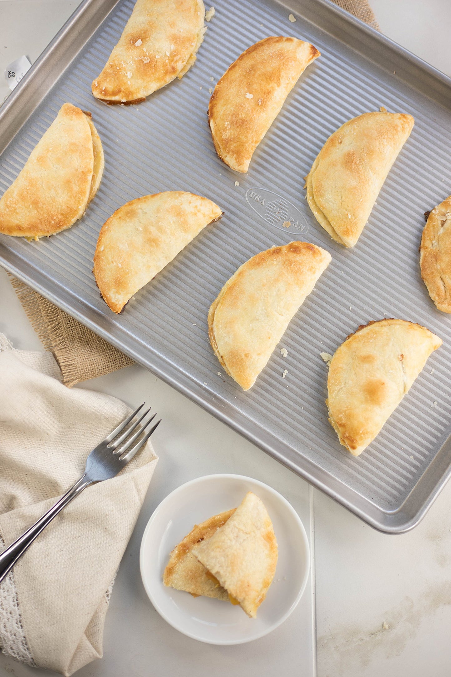 USA Pans 1300ST Bakeware Half Sheet Pan, Set of 2 Aluminized Steel Set of 2 Half Sheet Pan