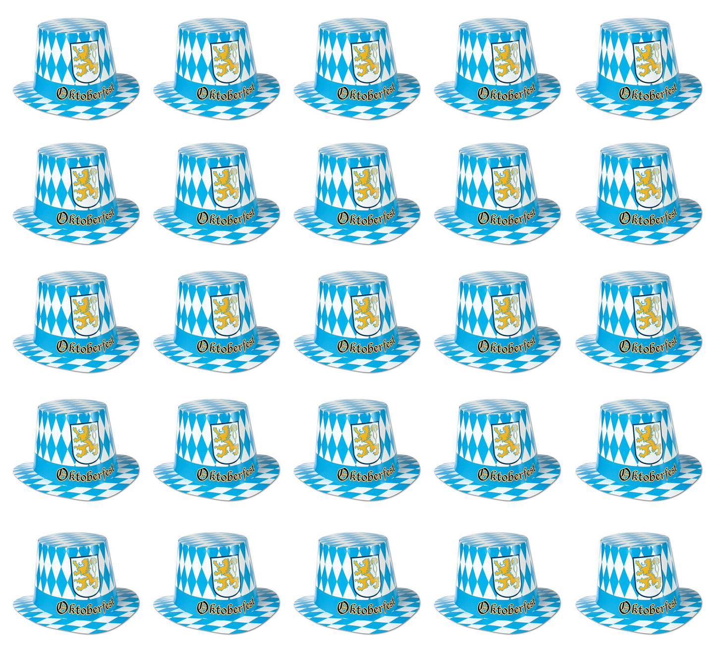 Beistle 66214-25 25-Pack Oktoberfest Hi-Hats
