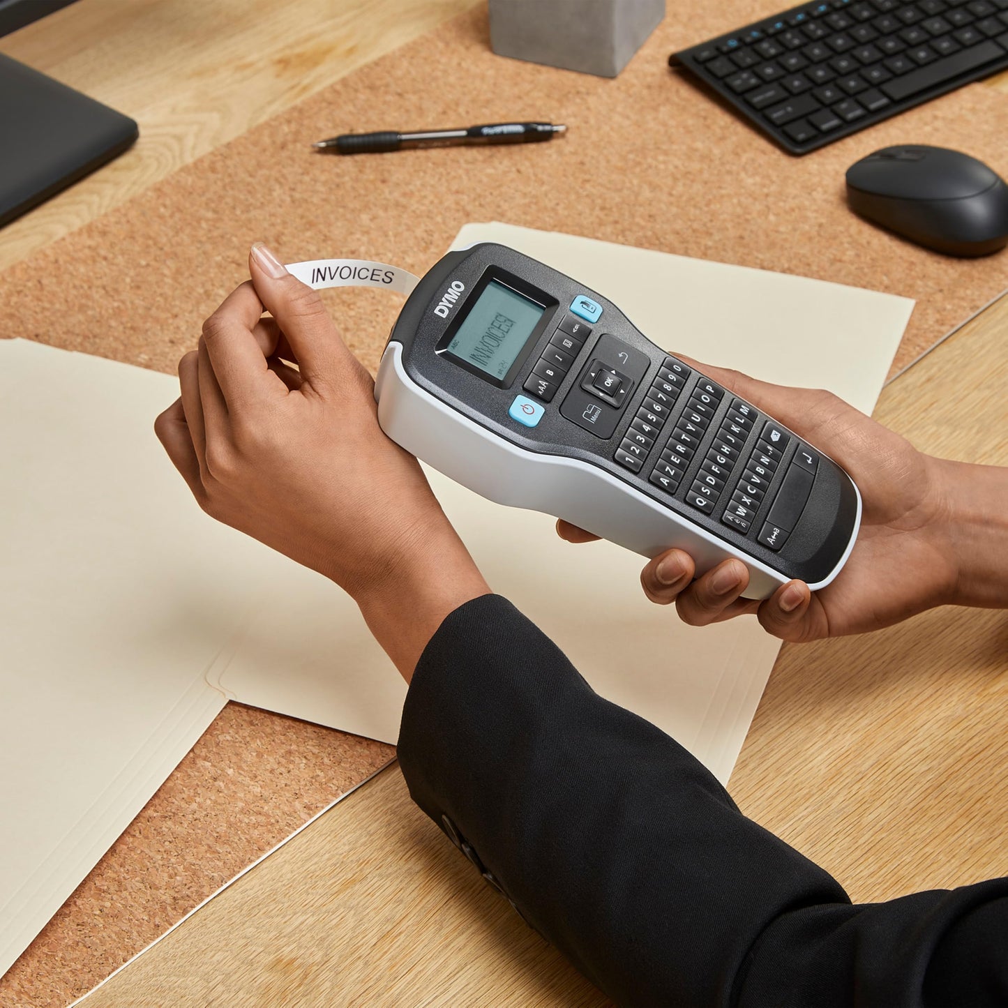 DYMO LabelManager 160 Portable Label Maker, Easy-to-Use, One-Touch Smart Keys, QWERTY Keyboard, Large Display Label Printer for Home & Office Organization