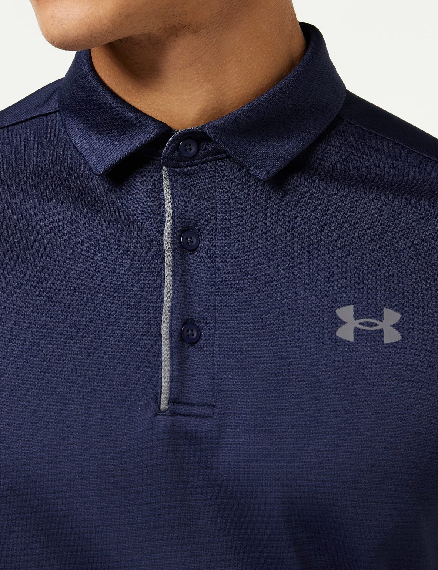 Under Armour Men's Tech Golf Polo , Midnight Navy (410)/Graphite , Large Tall
