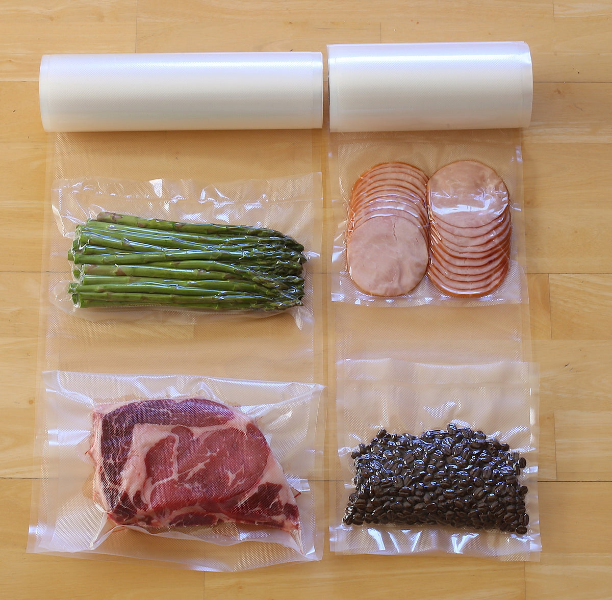 2 Pack - SimpleHouseware 11" x 50 Feet Vacuum Sealer Bags (Total 100 feet)
