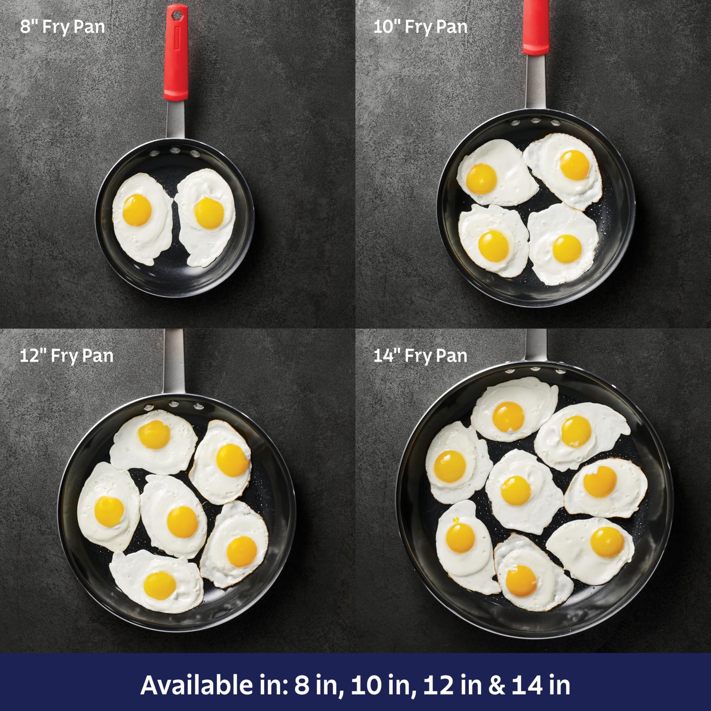 Tramontina Professional Aluminum Nonstick Restaurant Fry Pan, 10", NSF-Certified, Made in Brazil