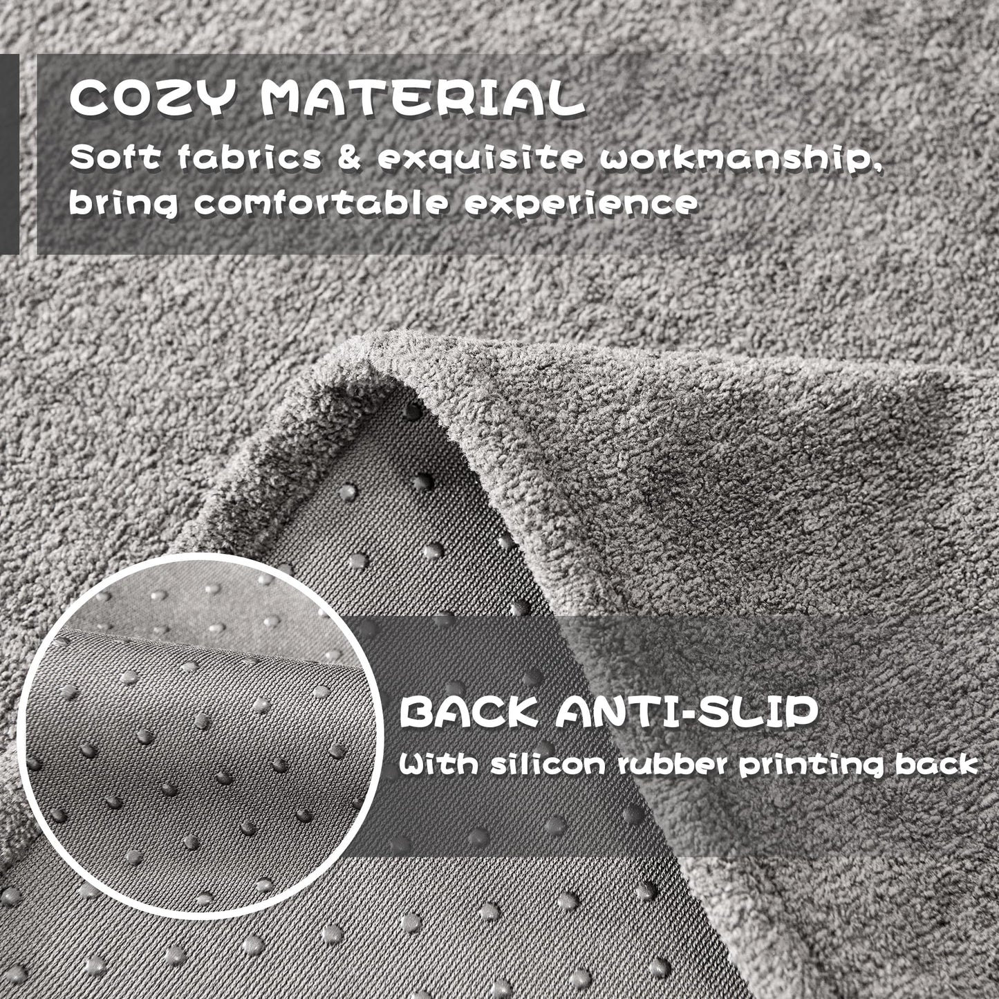 MYSKY HOME Couch Covers Sofa 2 Seat, Non-Slip Soft Sofa Slipcover Furniture Protector, Washable Futon Covers, Towel Blanket Pet Friendly for Dogs, 71" x 118", Grey