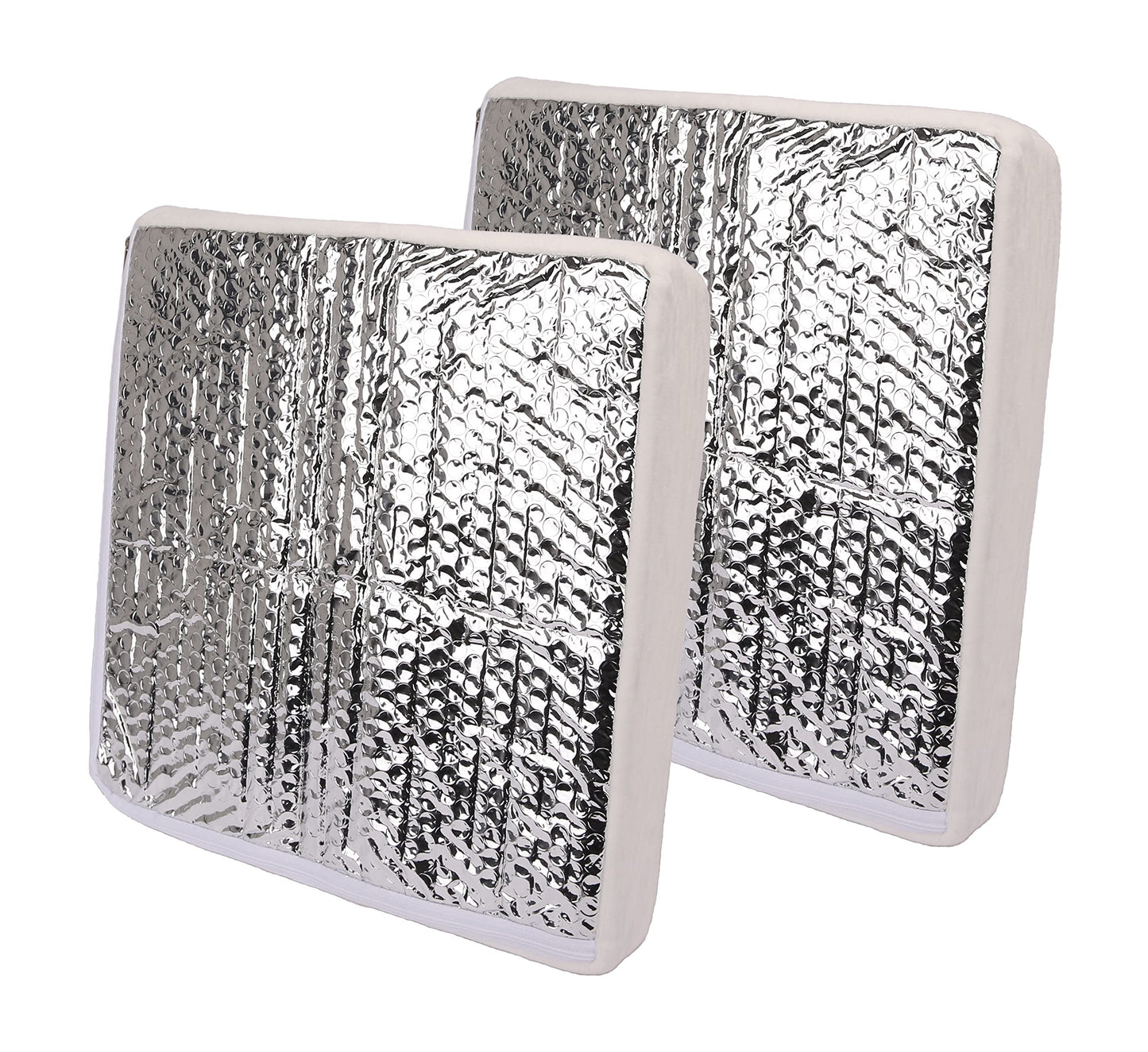 PEAKTOW PTR0019 RV Camper Skylight Cover Vent Insulator with Reflective Surface 14” x 14” x 2-3/4” for Standard 14 Inches RV Shower Skylight 2PK