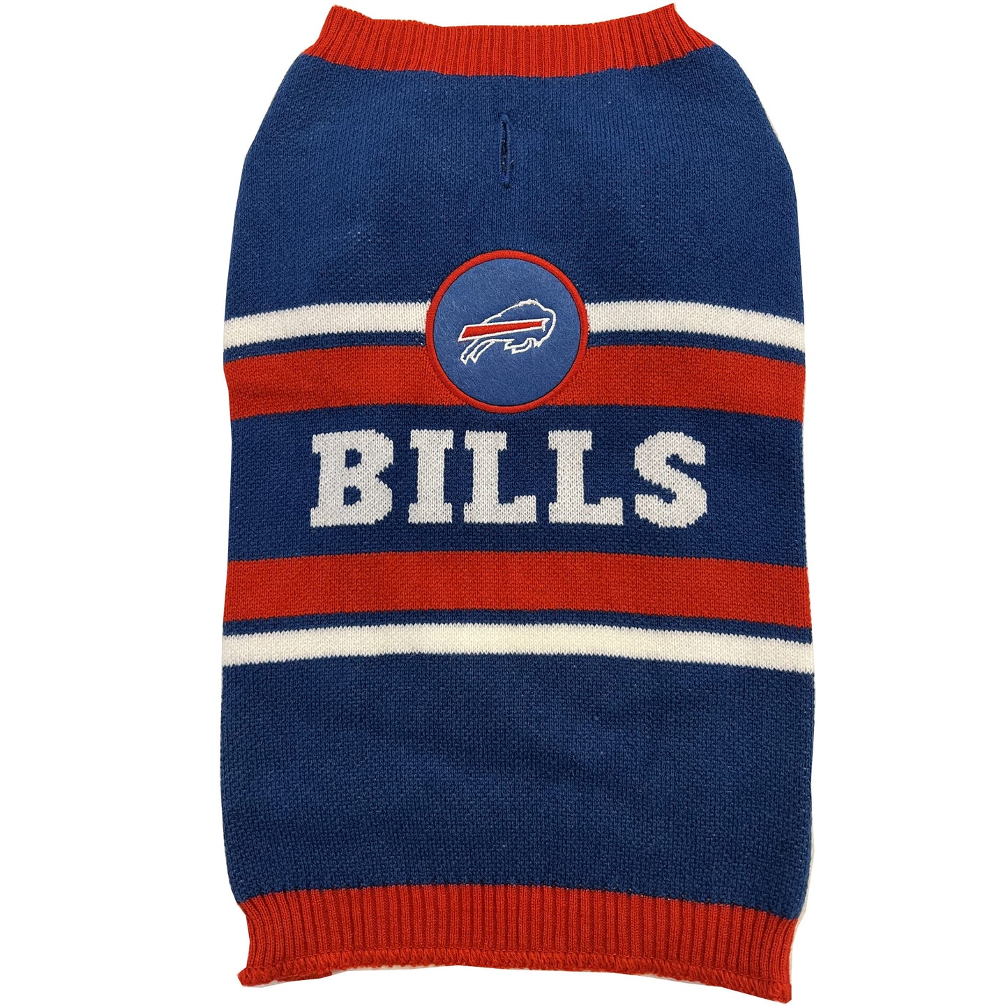 Pets First NFL Buffalo Bills Dog Sweater, Size Extra Large. Warm and Cozy Knit Pet Sweater with NFL Team Logo, Best Puppy Sweater for Large and Small Dogs, Team Color (BUF-4179-XL)