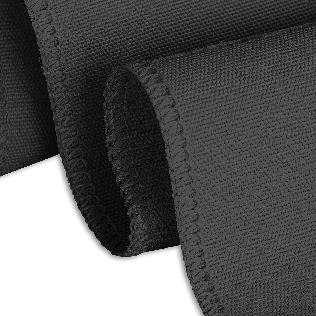 LinenTablecloth 21 ft. Accordion Pleat Polyester Table Skirt Black
