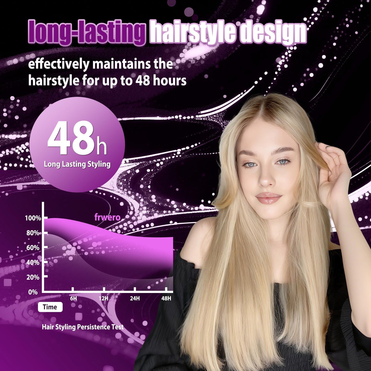 2025 Upgraded hair straightener brush | 20 Million Negative Ions | 53W Ultra-High Power |PTC Ceramic Rapid Heating Technology | hair brush straightener for women Delivers salon-level care suitable for all hair types.