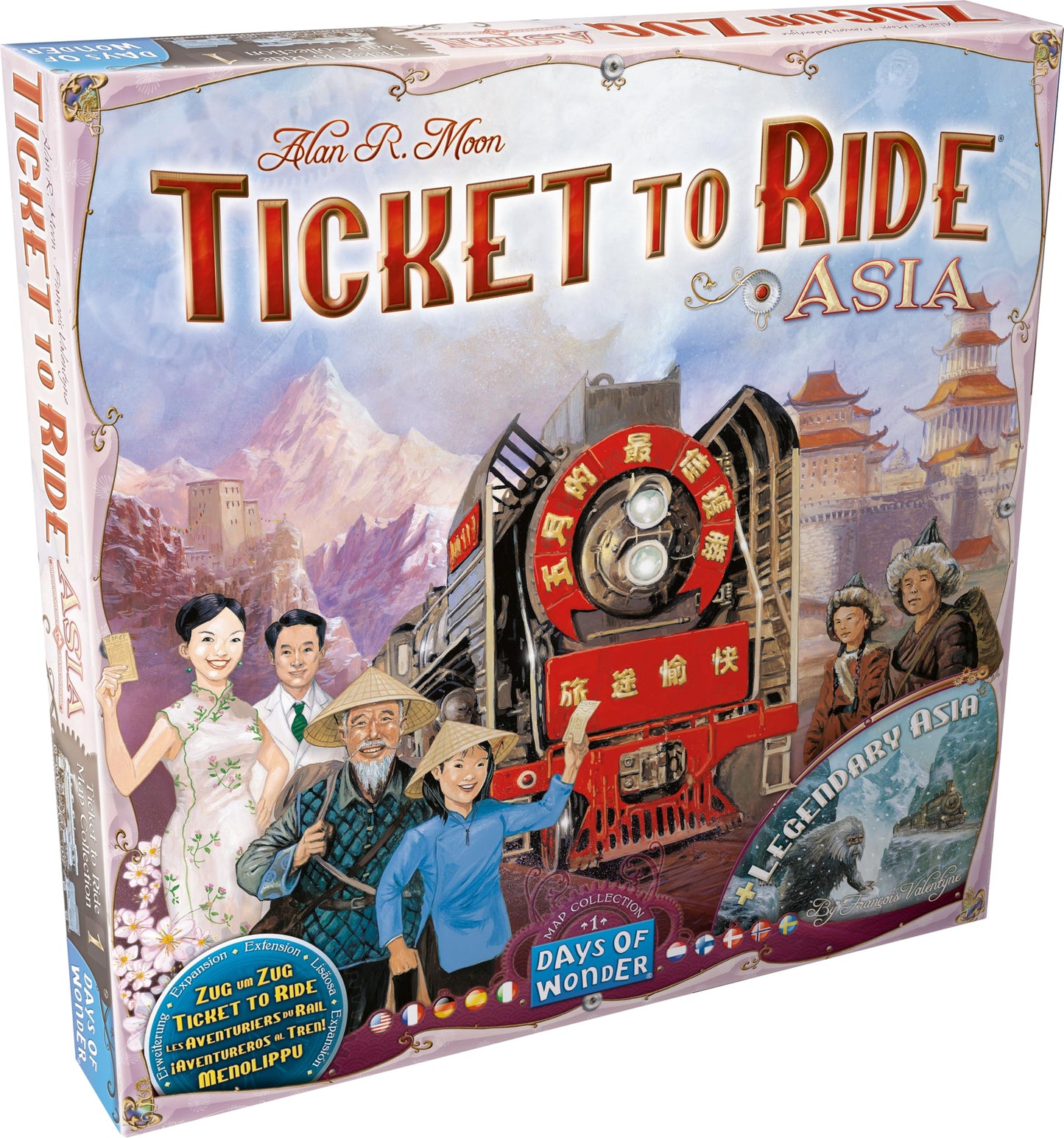 Ticket To Ride: Map #1 Asia - Bilingual English/French
