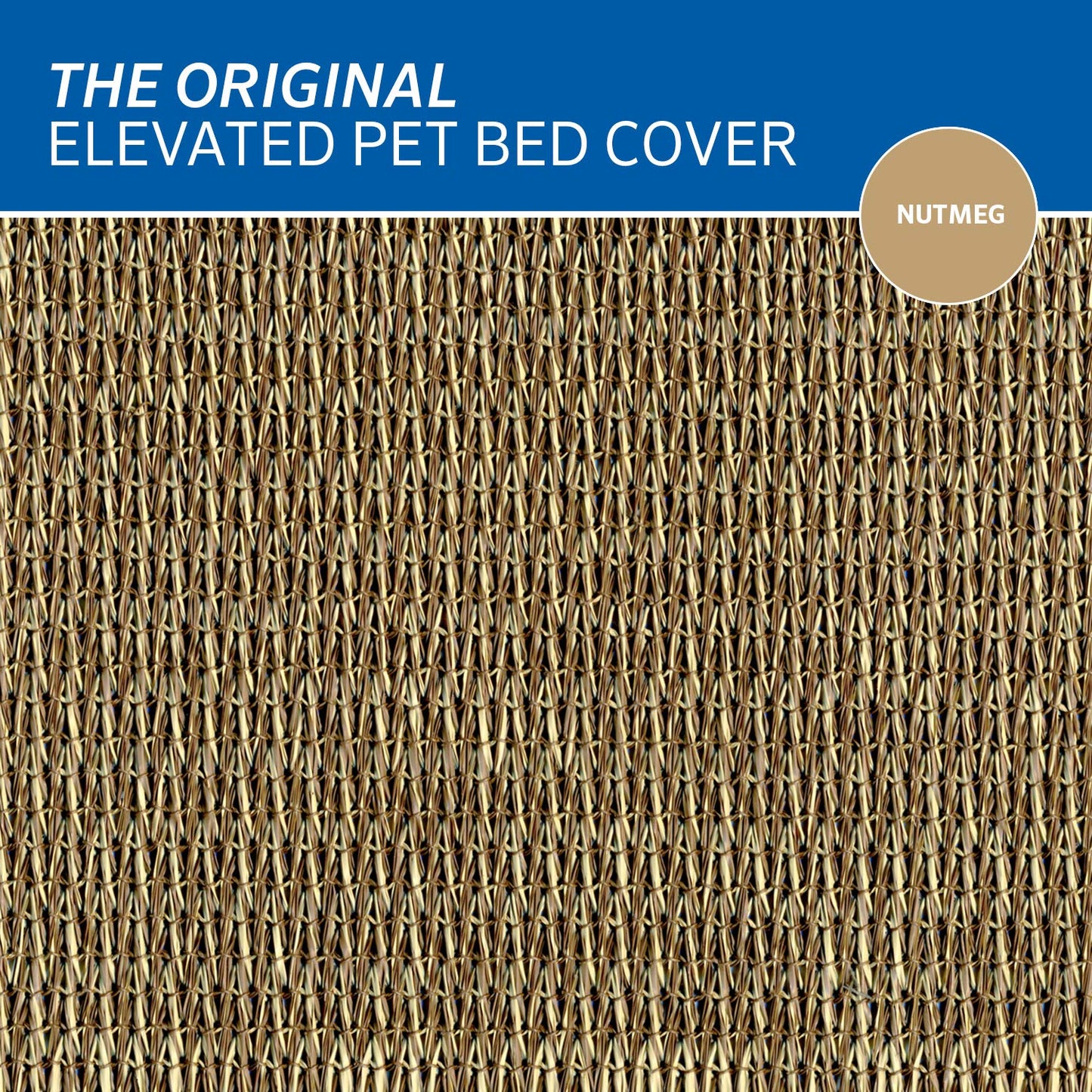 Coolaroo Elevated Pet Bed Replacement Cover Medium Nutmeg
