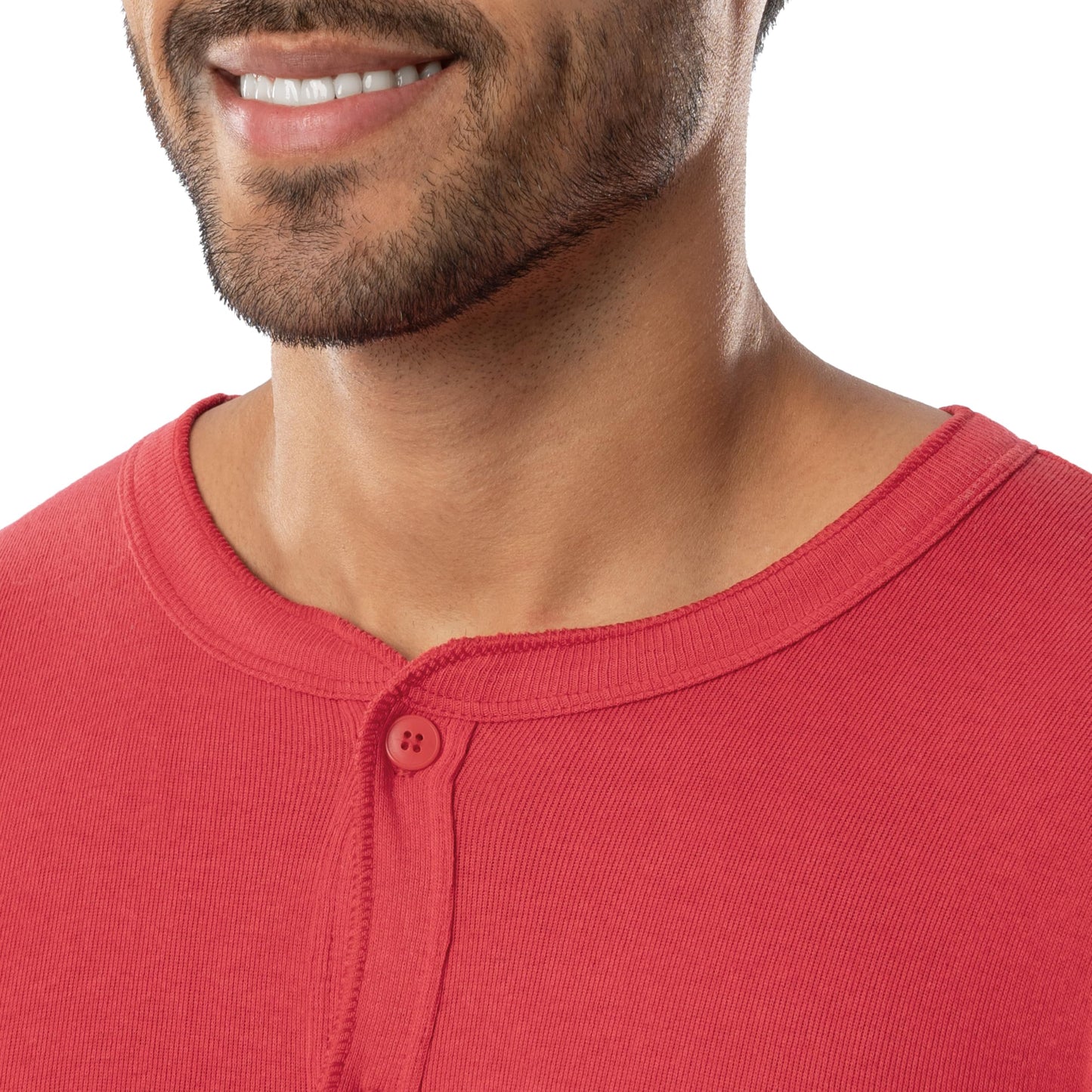 Indera 865US4XLRD Men's Cotton 1 x 1 Rib Union Suit, Red, 4X-Large