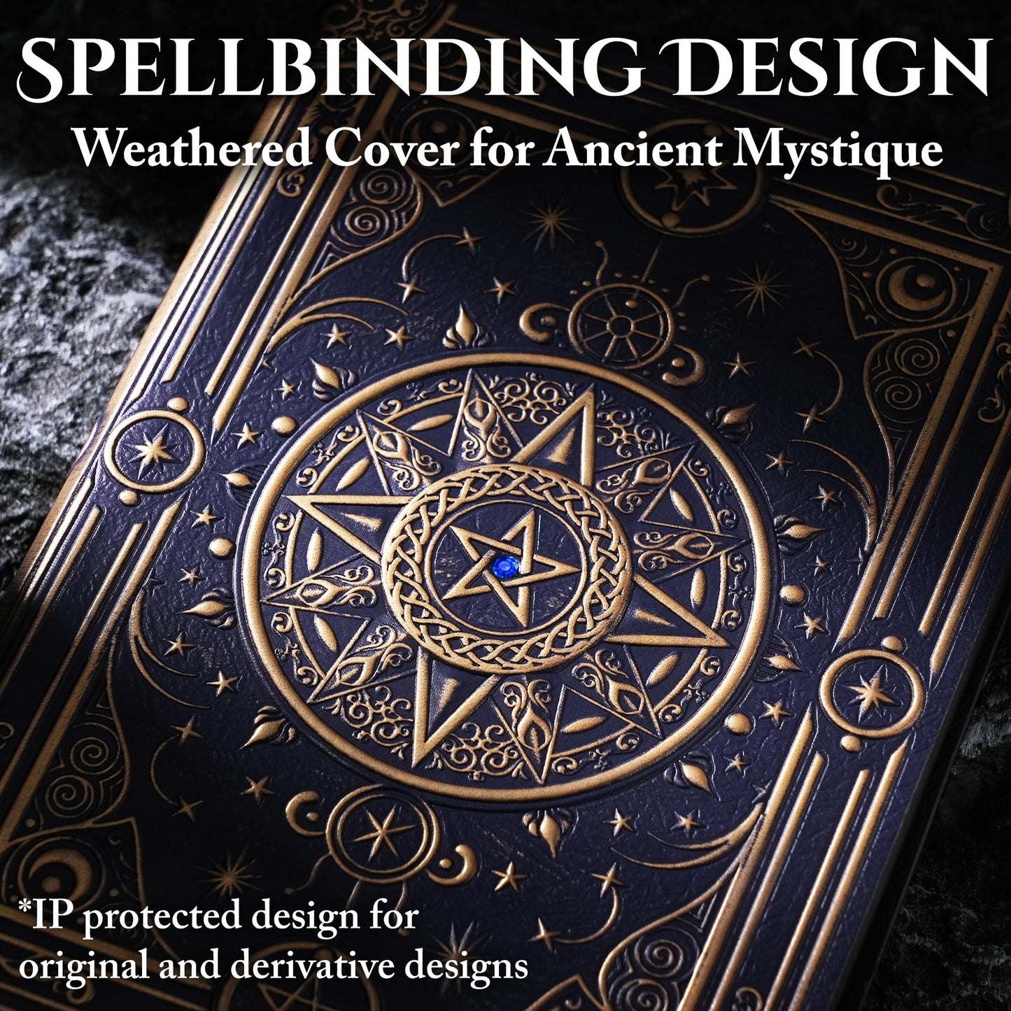 Magic Refillable Notebook Journal Binder for DND: A5 Story Forge 400 Pages (200 Sheets) with Worn Ancient Magic Design for DND or Fantasy Enthusiasts - Perfect for Dungeons and Dragons (D&D)