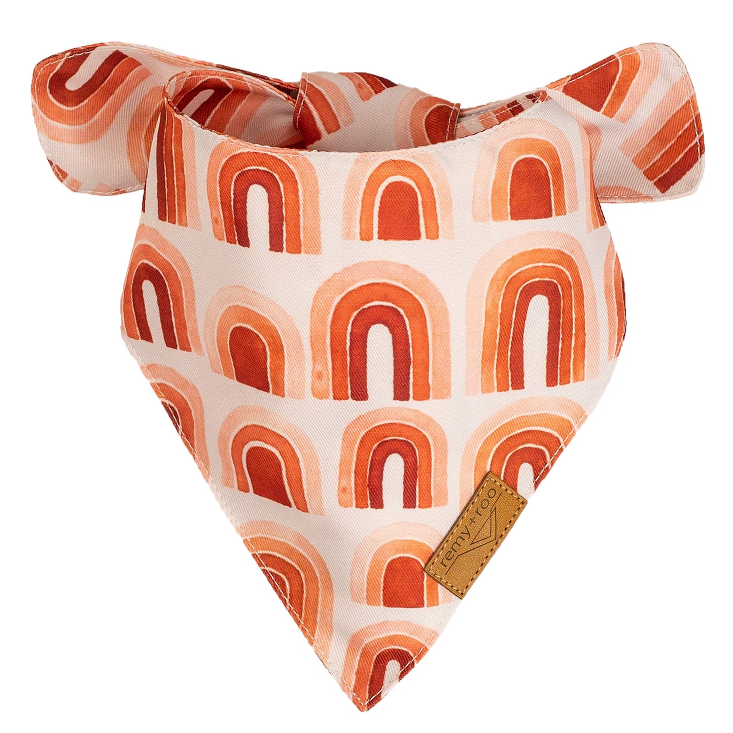 Remy+Roo Dog Bandanas - 4 Pack | Rubi Set | Premium Durable Fabric | Unique Shape | Adjustable Fit | Multiple Sizes Offered | (Large)