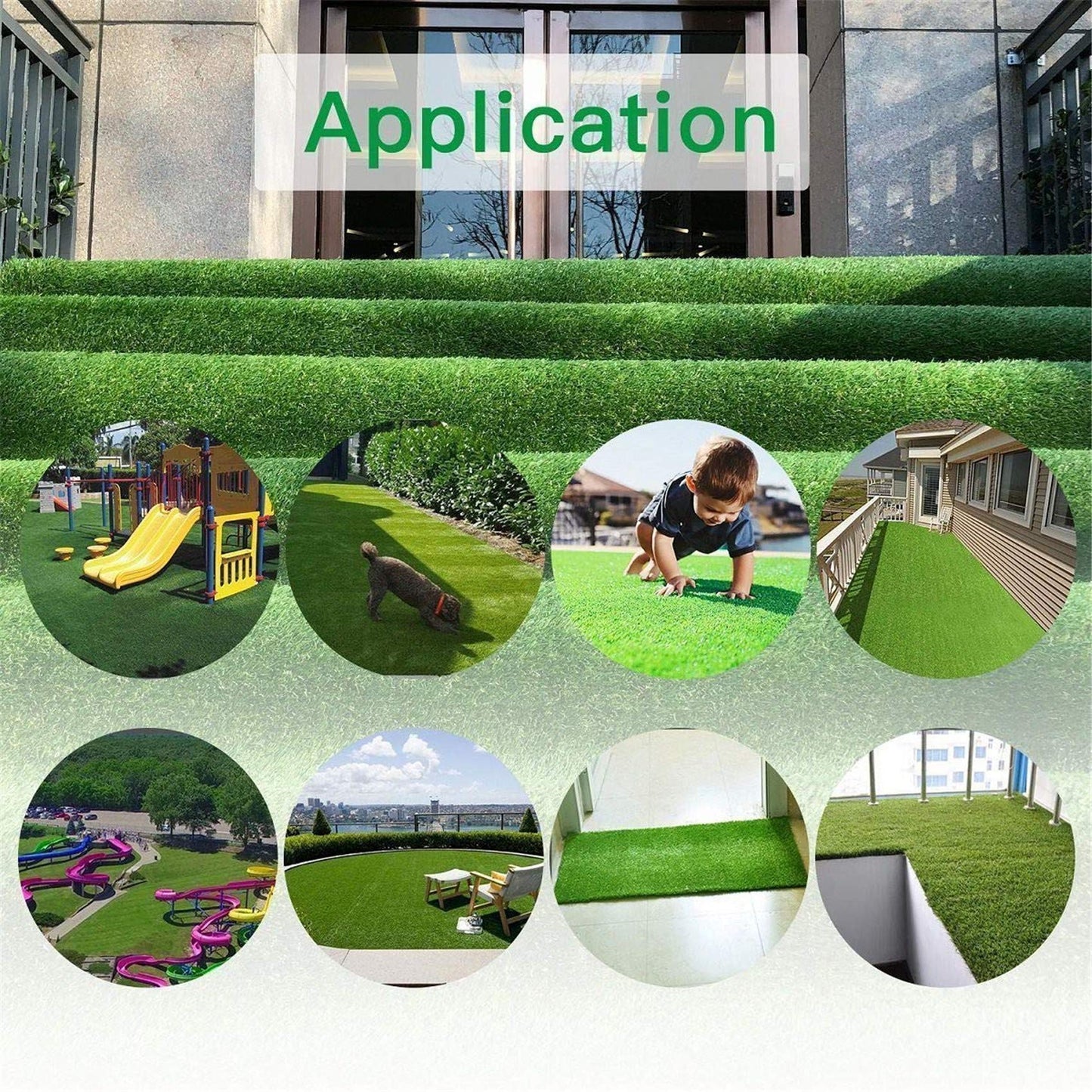 LITA Premium Artificial Grass 2' x 4' (8 Square Feet) Realistic Fake Grass Deluxe Turf Synthetic Turf Thick Lawn Pet Turf -Perfect for Indoor/Outdoor Landscape - Customized