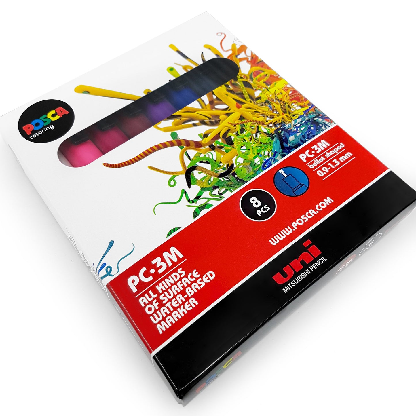 POSCA Colouring - PC-3M Midnight Tones - Set of 8 - In Gift Box