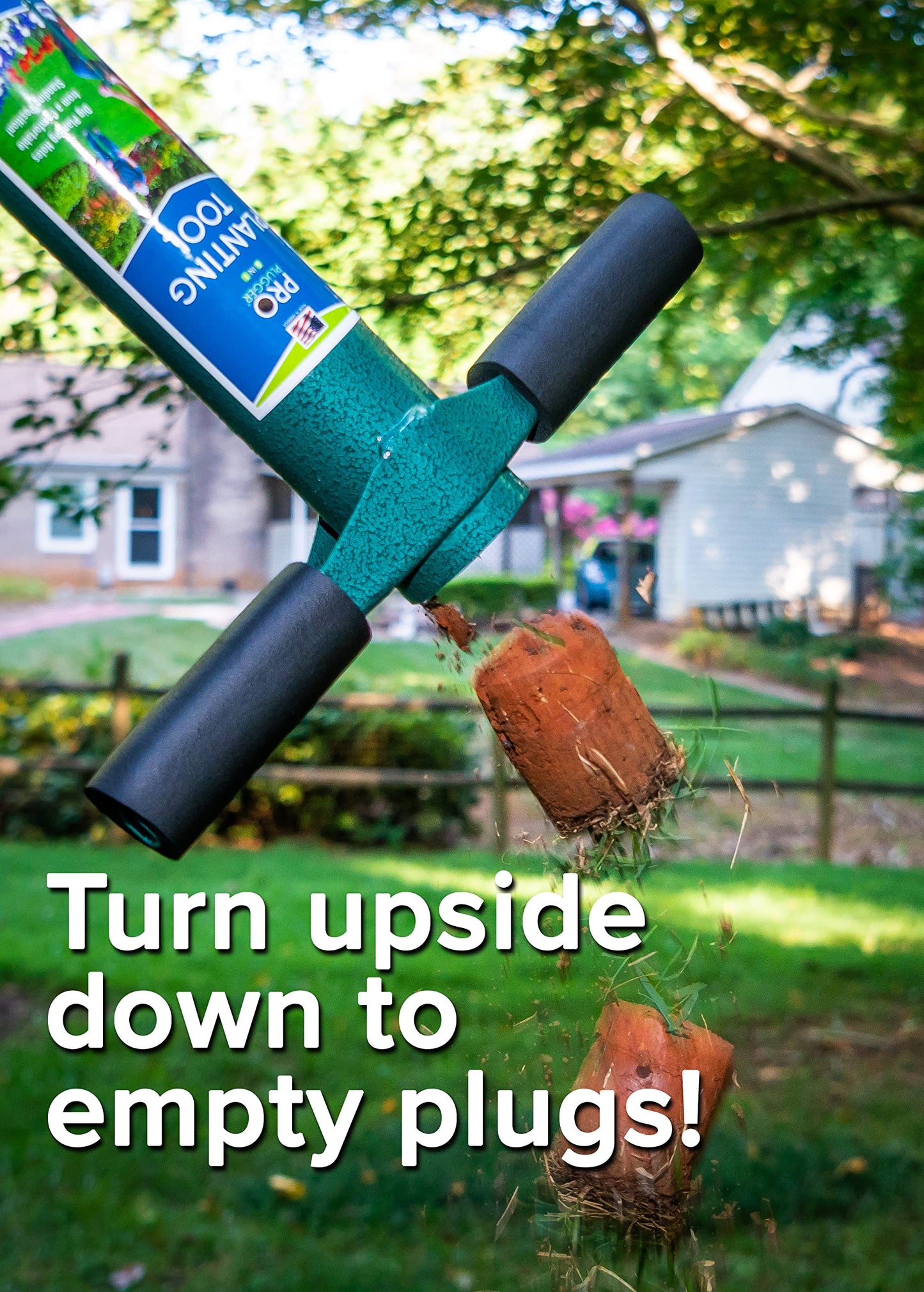 ProPlugger 5-In-1 Lawn & Garden Planting Tool - Bulb Planter - Manual Weeder - Soil Tester