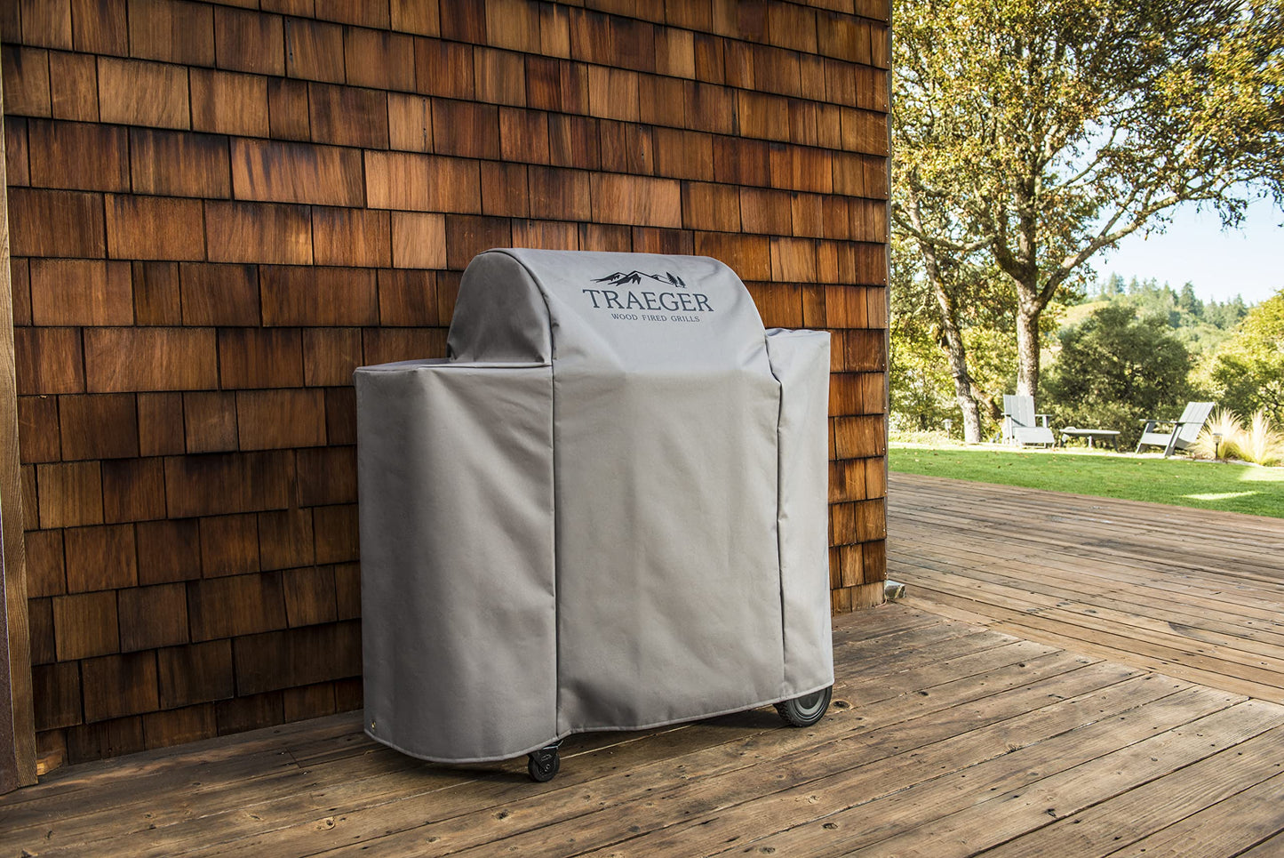Traeger Pellet Grills BAC560 Ironwood 650 Full-Length Grill Covers, Grey