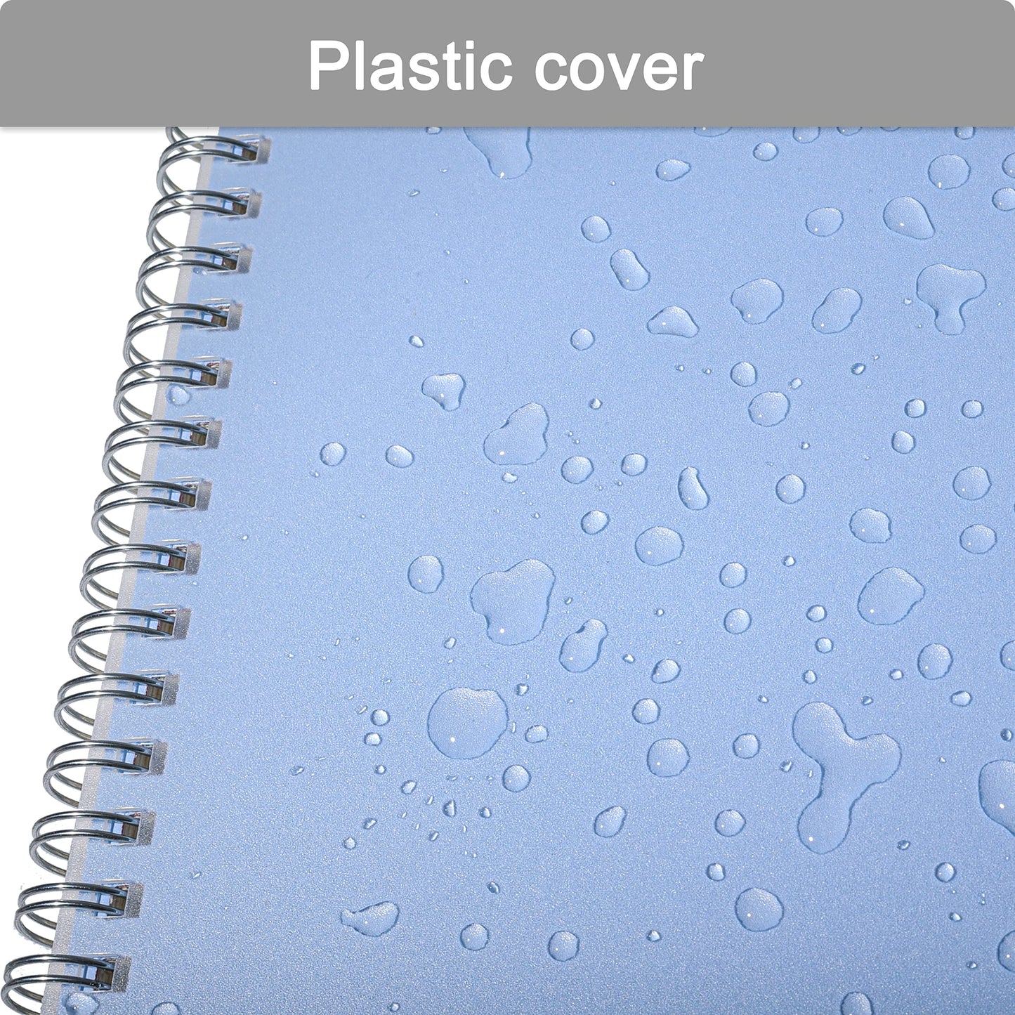 TWONE Math Notebook, Spiral Bound Graph Paper Book with 80 Sheets/160 Grid Paper, 5.5 x 8.25 Inches (4 Pack)