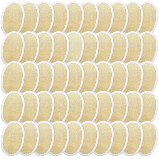 50 Pieces Exfoliating Loofah Pad Body Scrubber Bath Shower Loofah Sponge Pad Natural Exfoliating Scrubber Luffa Brush Close to Skin for Men Women Shower Bath and Spa