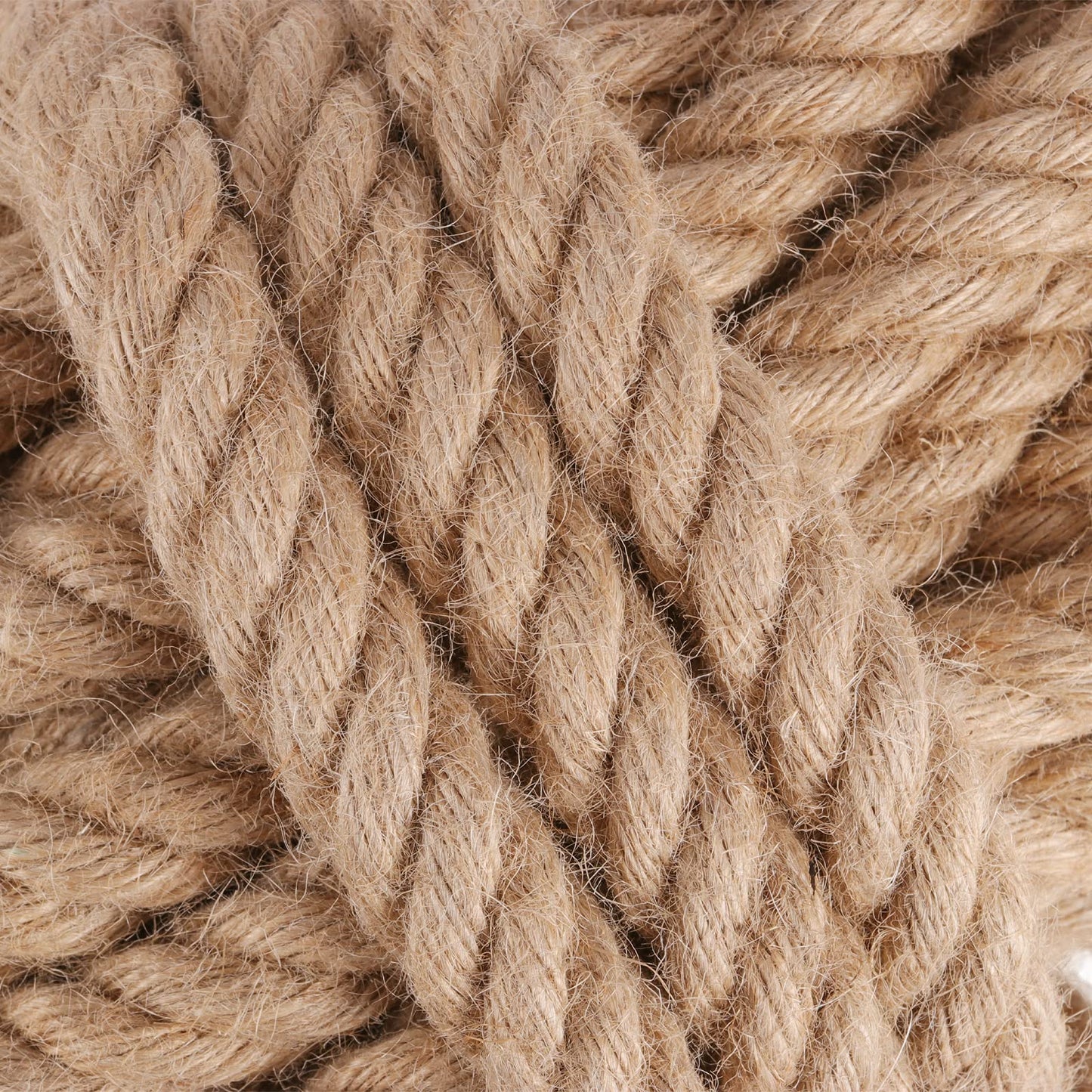 HAKZEON Jute Rope,1.5 Inch (40mm) x 20 Ft Natural Thick Hemp Ropes,Heavy Duty Twine Hemp Ropes for Gardening, Crafts, Camping, Decor, Bundling, Porch Swing