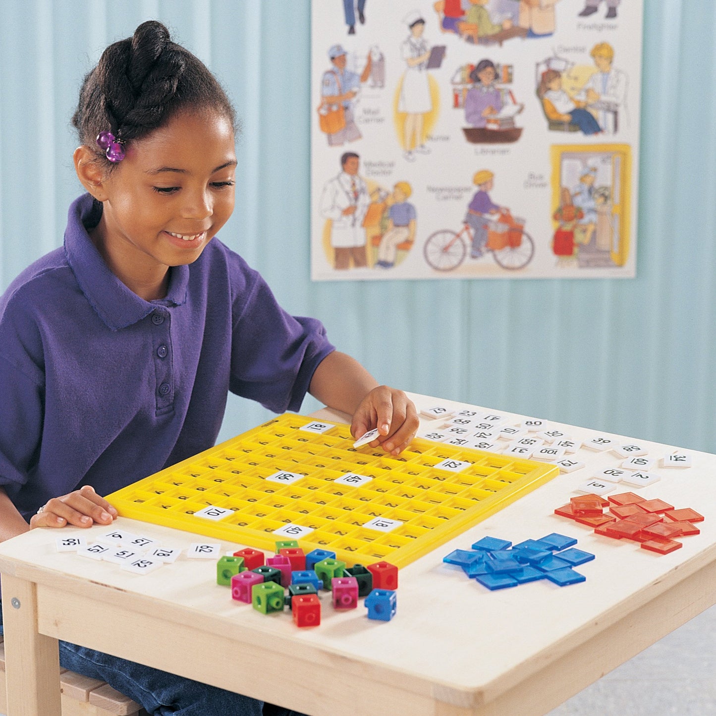 Learning Resources LER1331 Hundreds Number Board, Plastic