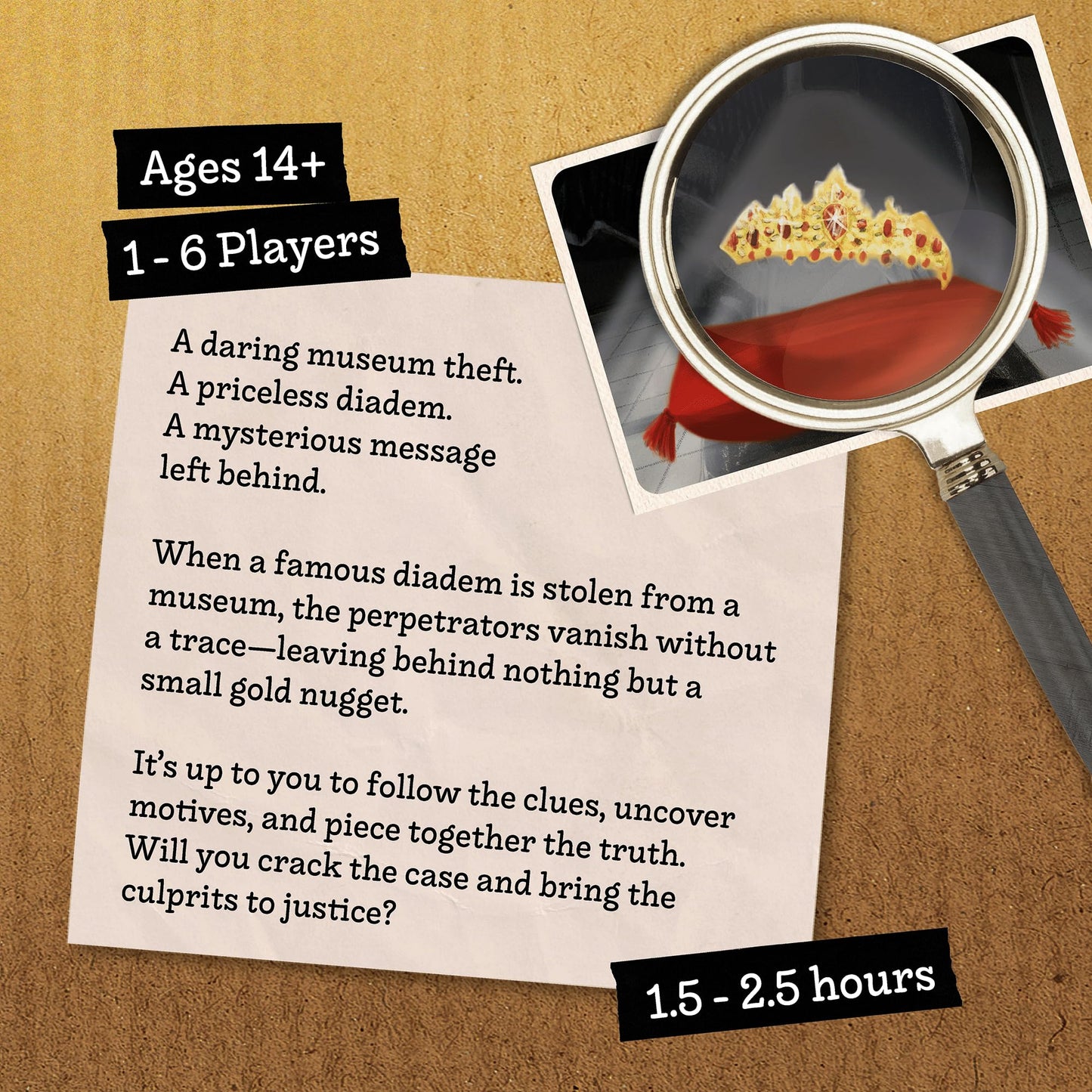 Hidden Games: The Midnight Crown – Unsolved Murder Mystery Game | Cold Case File Investigation – Play Detective with Clues & Evidence – Solve The Crime for Game Nights, Parties & Date Nights