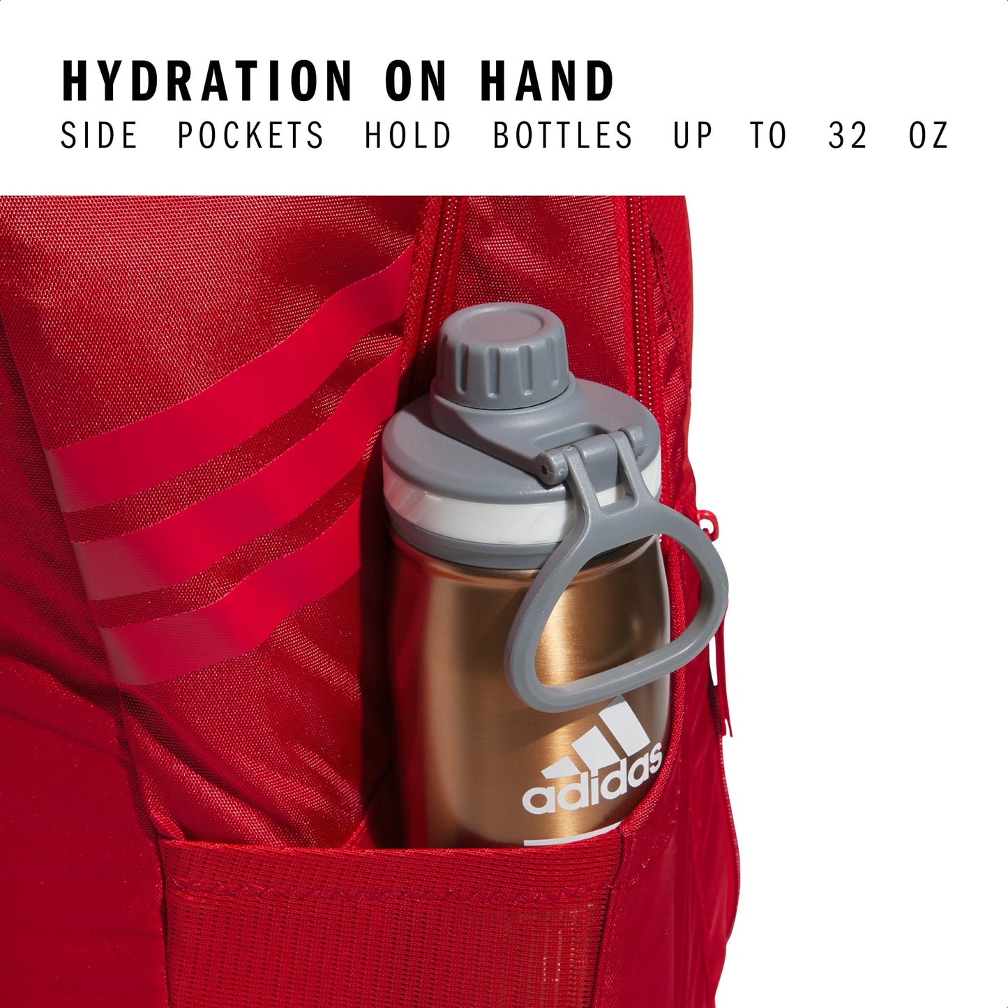 adidas Unisex-Adult Stadium 4 Training Backpack, Team Power Red/White, One Size Fits All