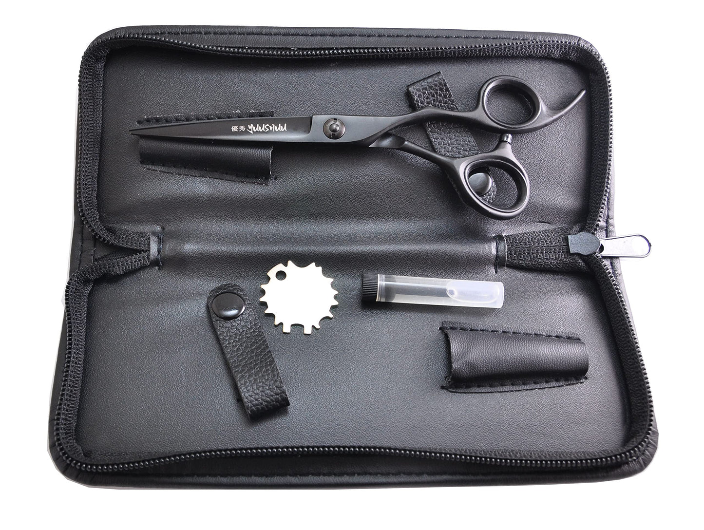 Professional Hair Scissors Salon Shears 6.5 Inch, Extremely Sharp 440C Blades, DynaCut Razor Sharp Haircutting Shears Hairdressing Scissors with Cleaning Oil and Leather Protection Case