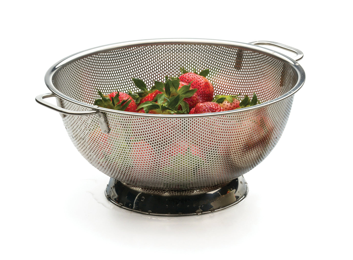 RSVP Endurance 5 Quart Precision Pierced Colander, 3.3 L, Silver