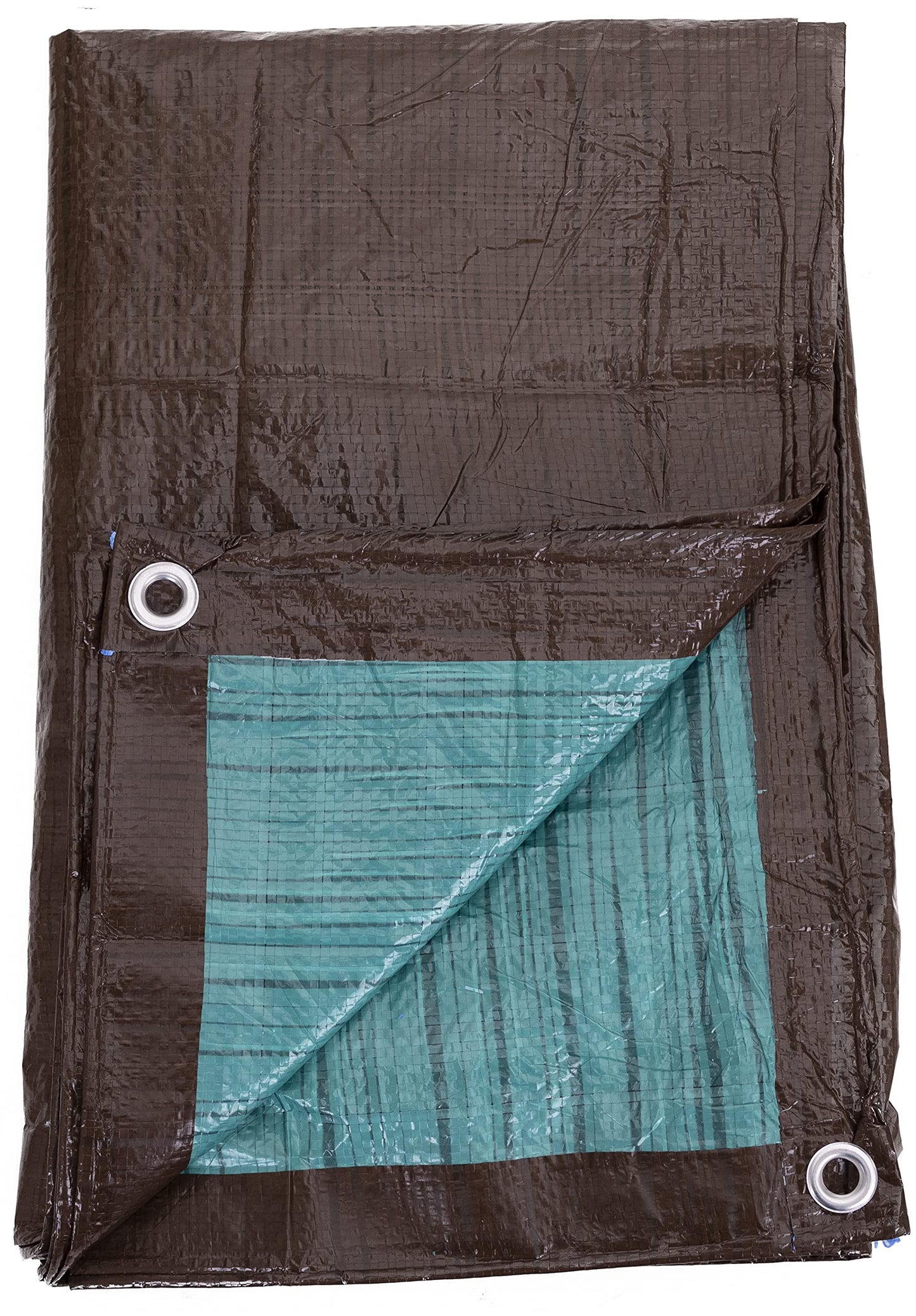 Kotap 20-ft x 20-ft Reversible Brown/Green Poly Tarp, Item: TBG-2020