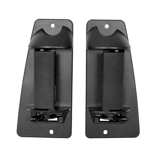 Metal Exterior Door Handles, Compatible with 1999-2007 Chevy Silverado, GMC Sierra 1500 2500 3500, Extended Cab Rear Outside Left Driver & Right Passgenger Side | Replace# 15758171, 15758172