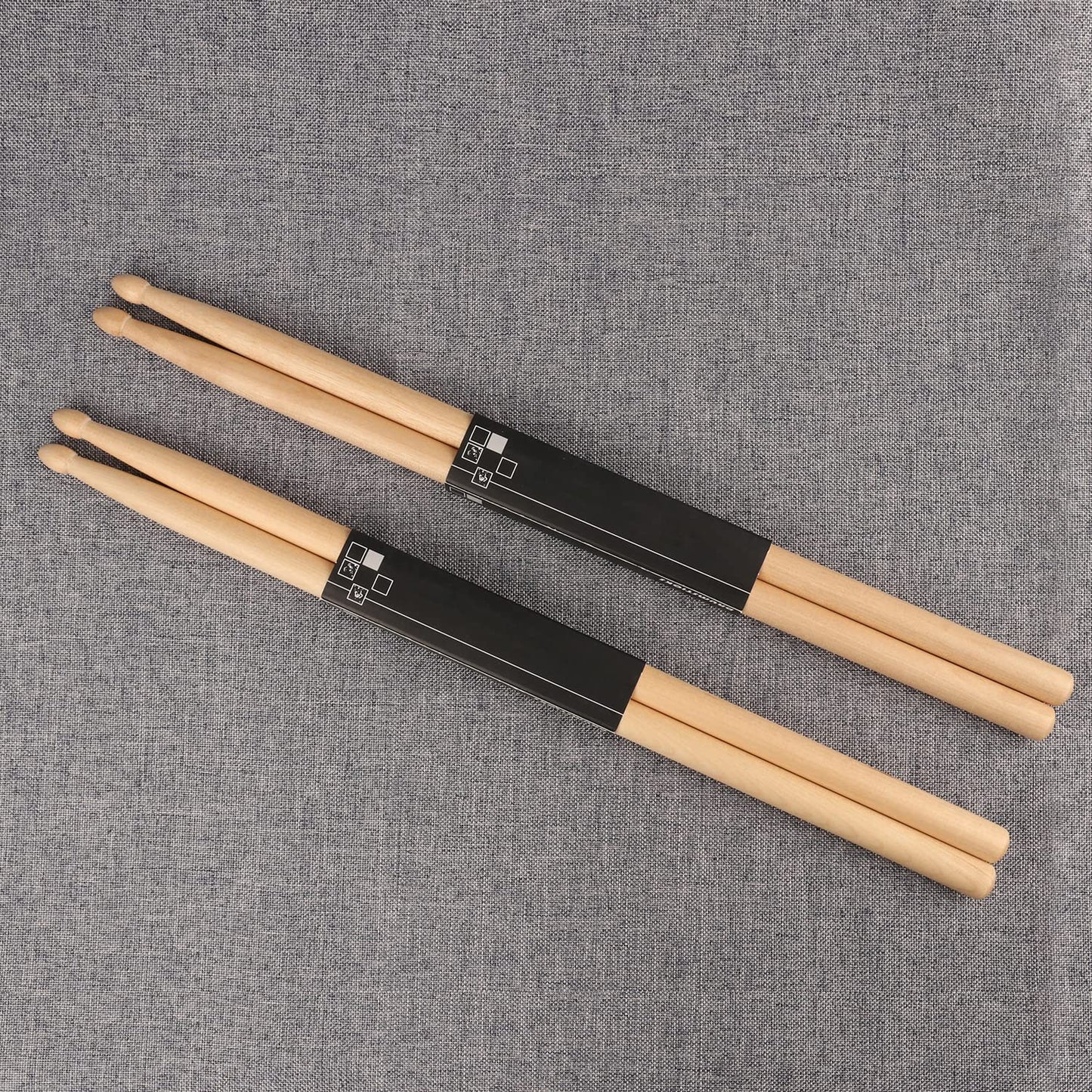 GNIEMCKIN Drum Sticks, 12 Pairs 5A Drumsticks,16 Inch, Classic Wood Tip Drumstick Bulk, Pitch Matched Drumsticks Maple Wood Drum Sticks