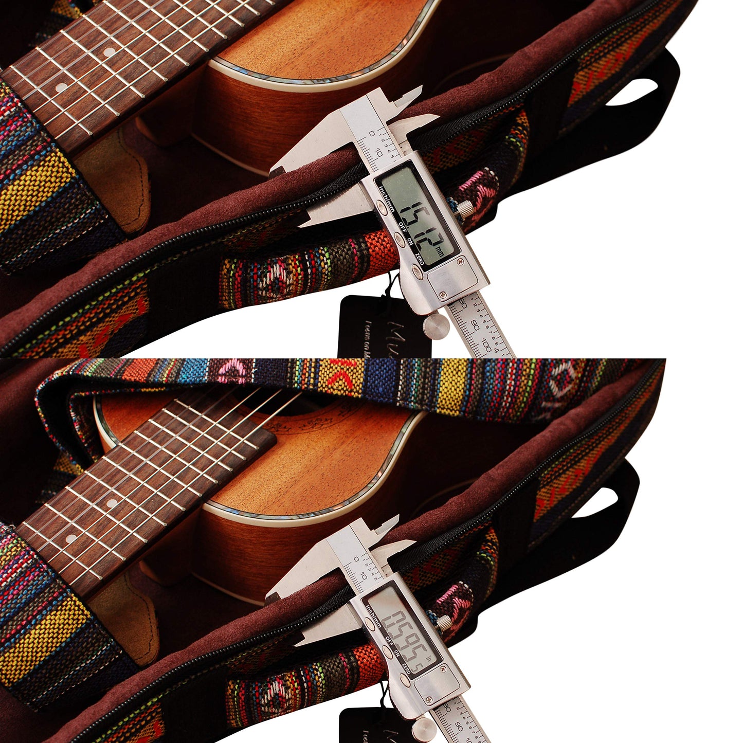 Music First 15mm Thick Padded Ukulele Bag for Baritone Ukulele 30"~31"