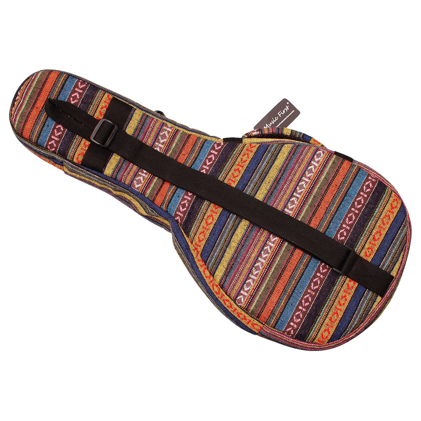 MUSIC FIRST Original Design 15mm Thick Padded Country Style A & F Style Mandolin Gig Bag (Soft Case) Fits Most A Mandolins