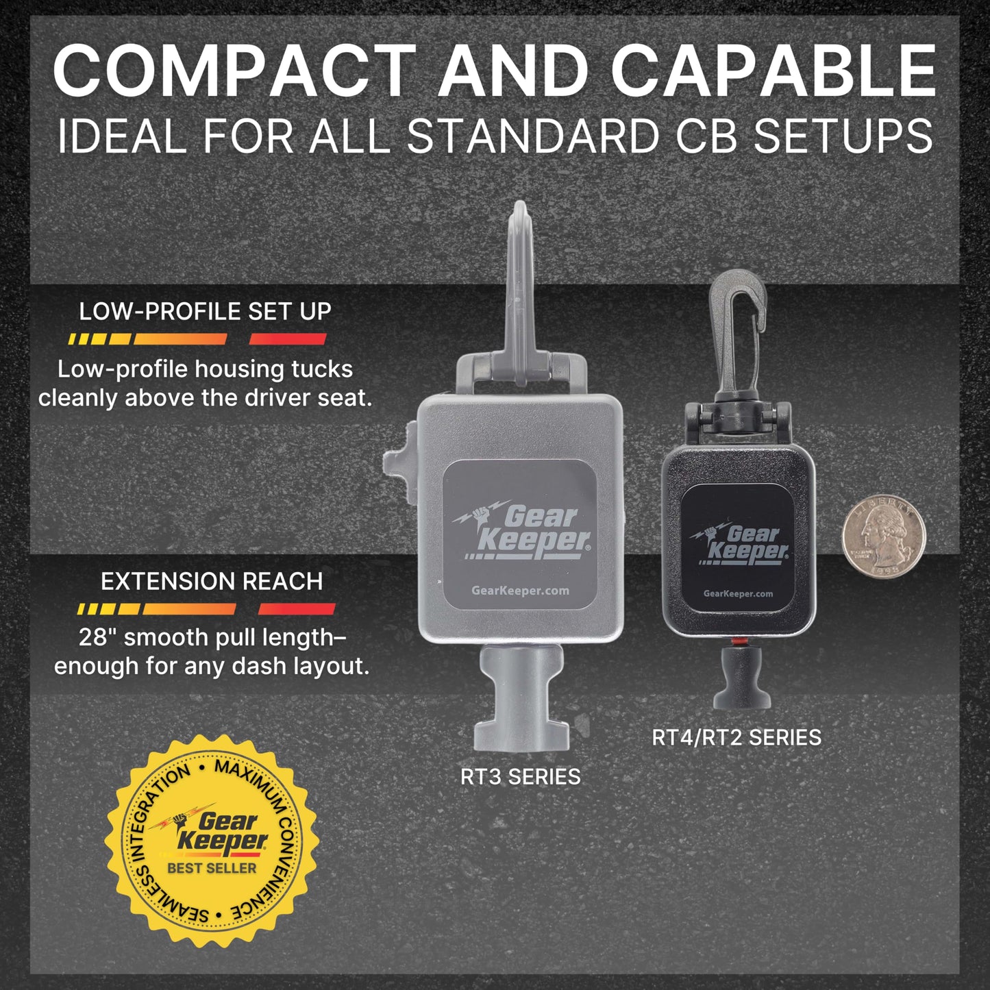 Gear Keeper Standard Cb Mic Keeper - Chrome - RT2-4712