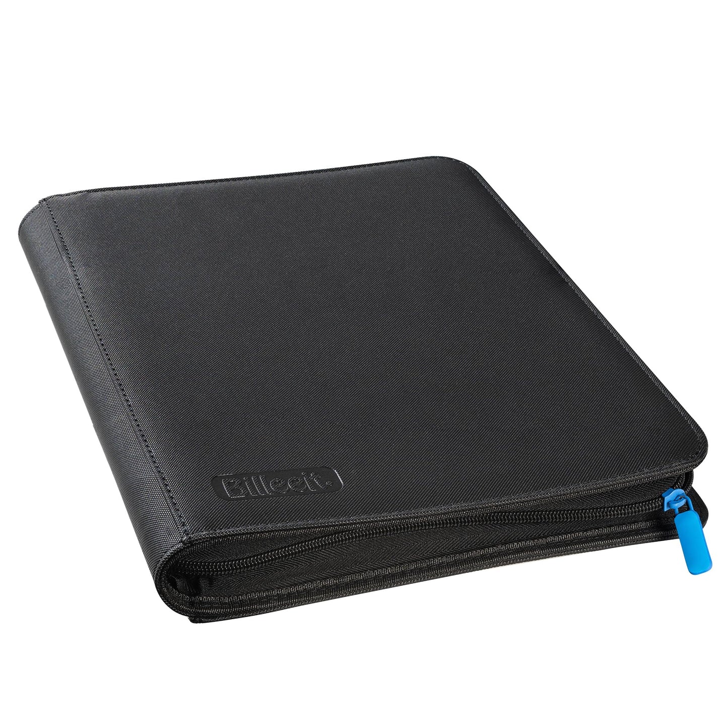 Billeeit Zipper Trading Card Binder, 9 Pocket 540 Side-Loading Slots Card Album, Ringless Standard Size Card(2.5" x 3.5") Protective Organize Folder, BLACK