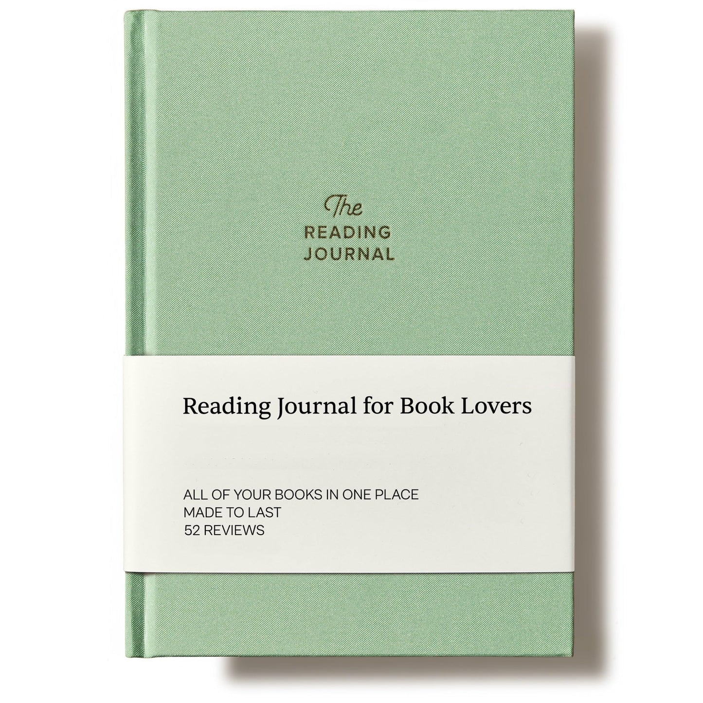 Reading Journal - 52 reviews. Review and Track Your Reading. Book Journal for Book Lovers & Readers. Green