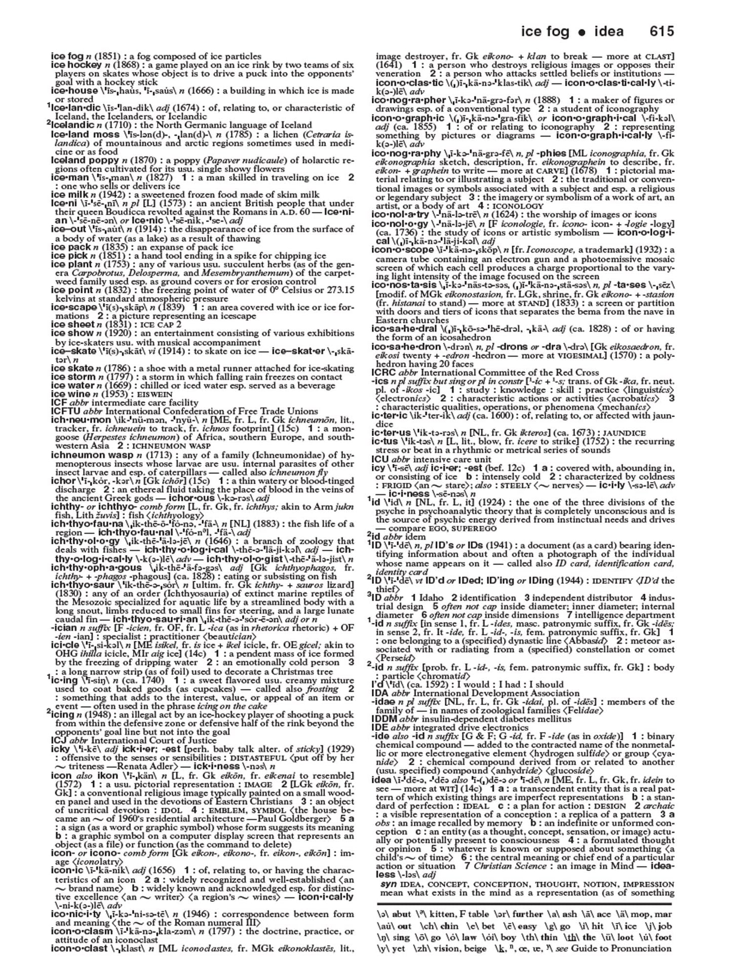 Merriam-Webster's Collegiate Dictionary, 11th Ed.