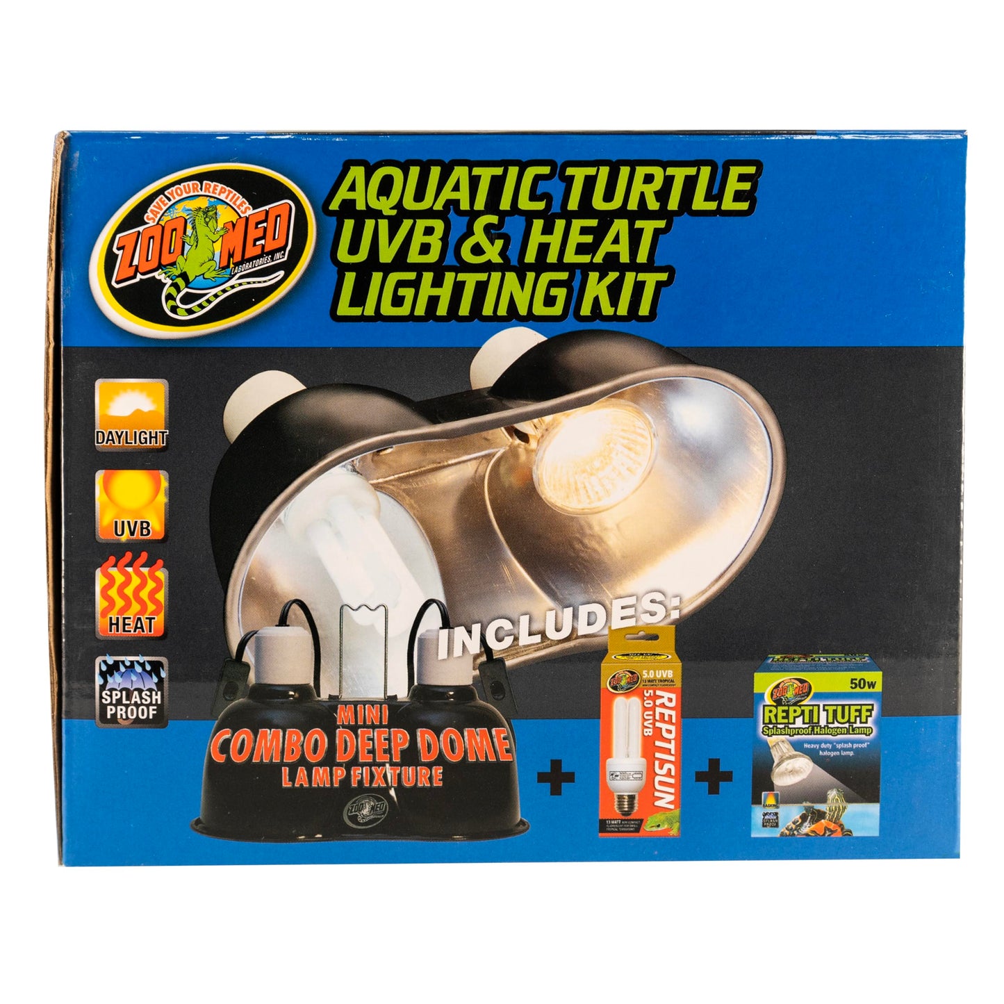 Zoo Med Aquatic Turtle Uvb & Heat Lighting Kit