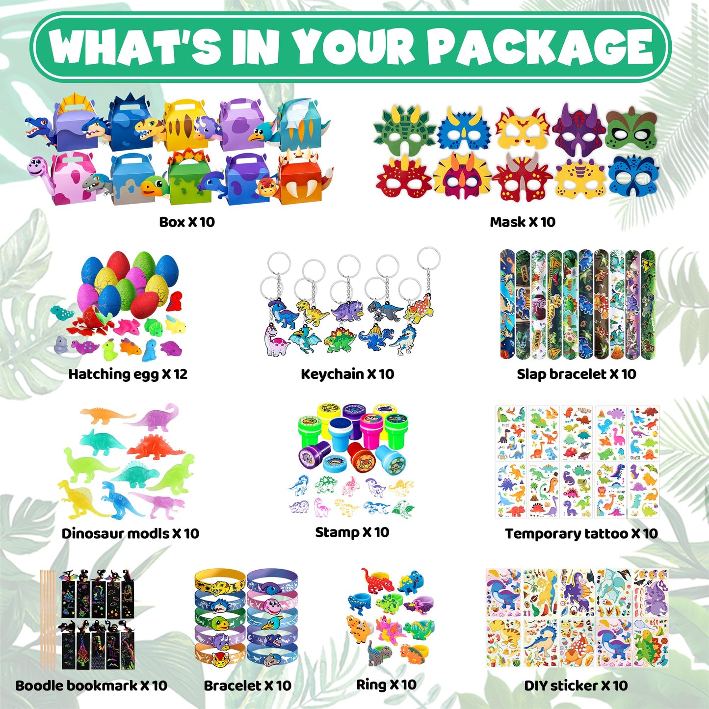 Dinosaur Party Favors, Dinosaur Birthday Party Supplies, Dinosaur Goodie Bags for Kids Birthday, Dino Gifts Bags Fillers Stuffers, Dinosaur Themed Party Toys